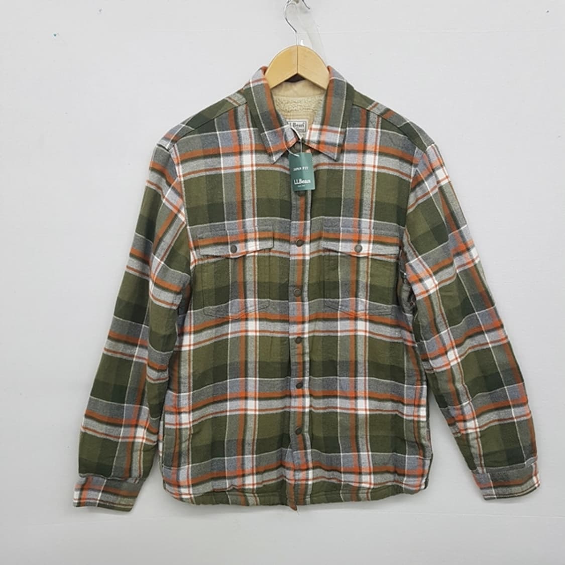 [새상품] L.L Bean 울 기모 셔츠 남성용 상품이미지1