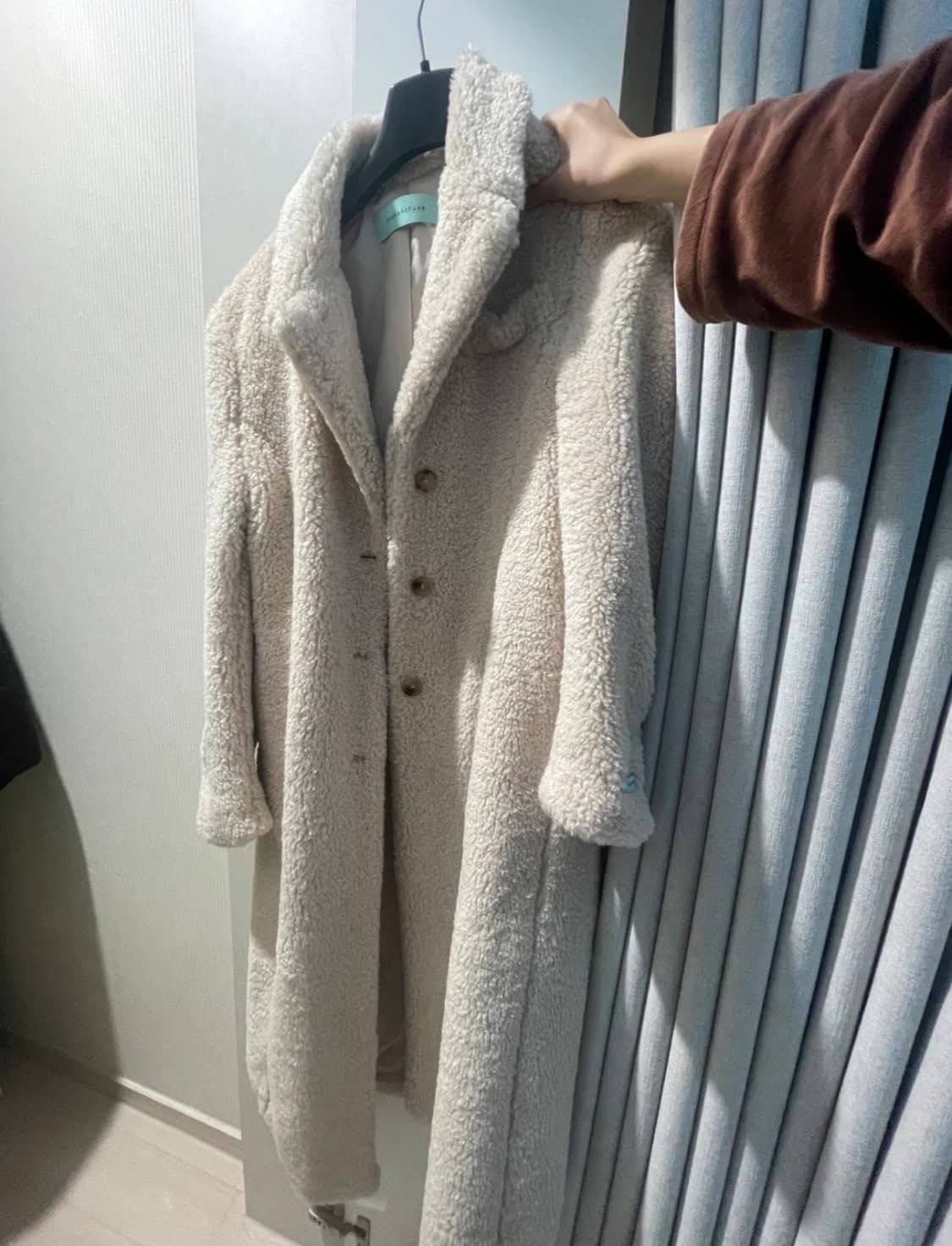 (카즈하착용) 인스턴트펑크 시어링 코트 상품이미지1