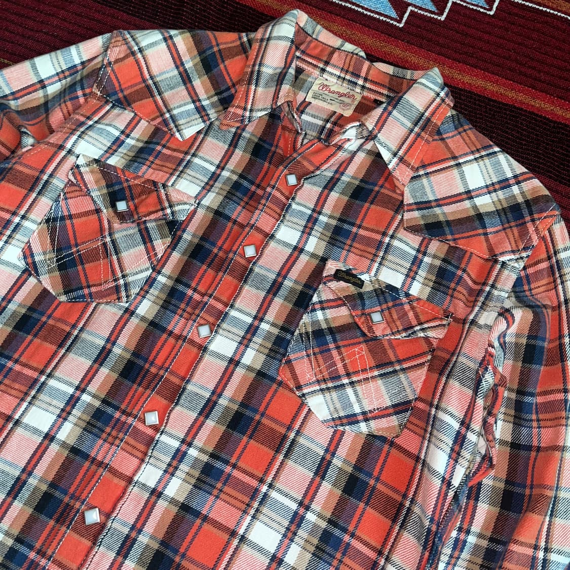 랭글러 웨스턴 플라넬 체크 셔츠 WRANGLER 상품이미지5