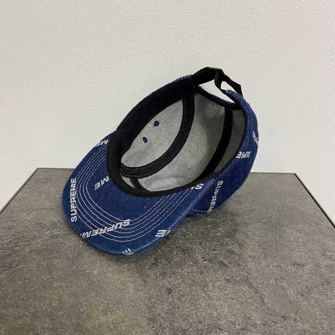 (OS) 슈프림 박스로고 캠프캡 모자 인디고 데님 상품이미지6