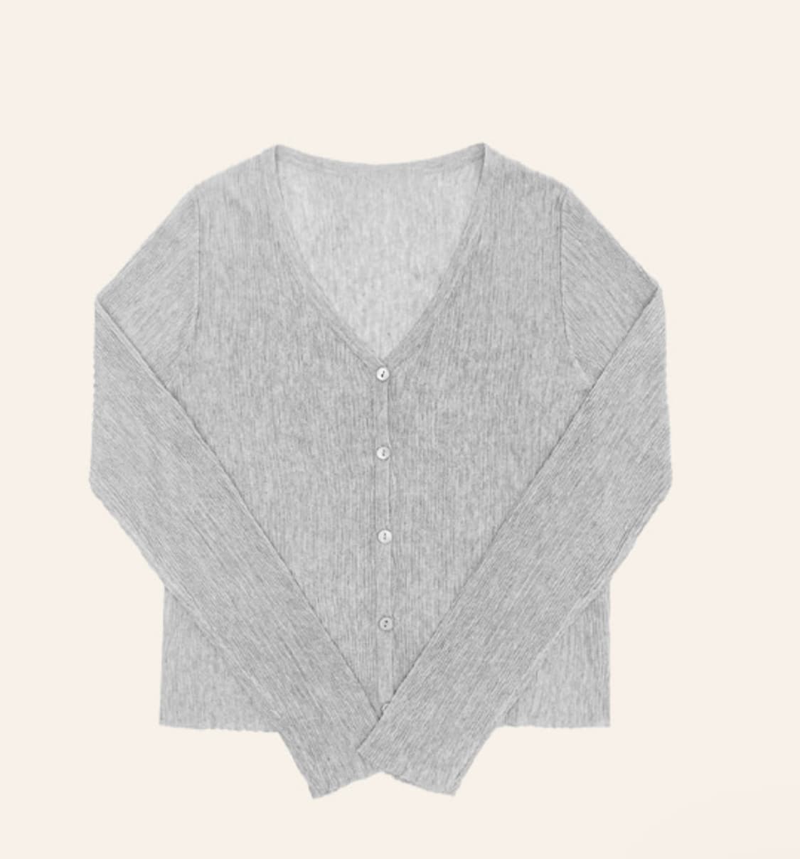 팩더널드 쉬머 펄 가디건 Shimmer Pearl Cardigan 그레이 상품이미지1