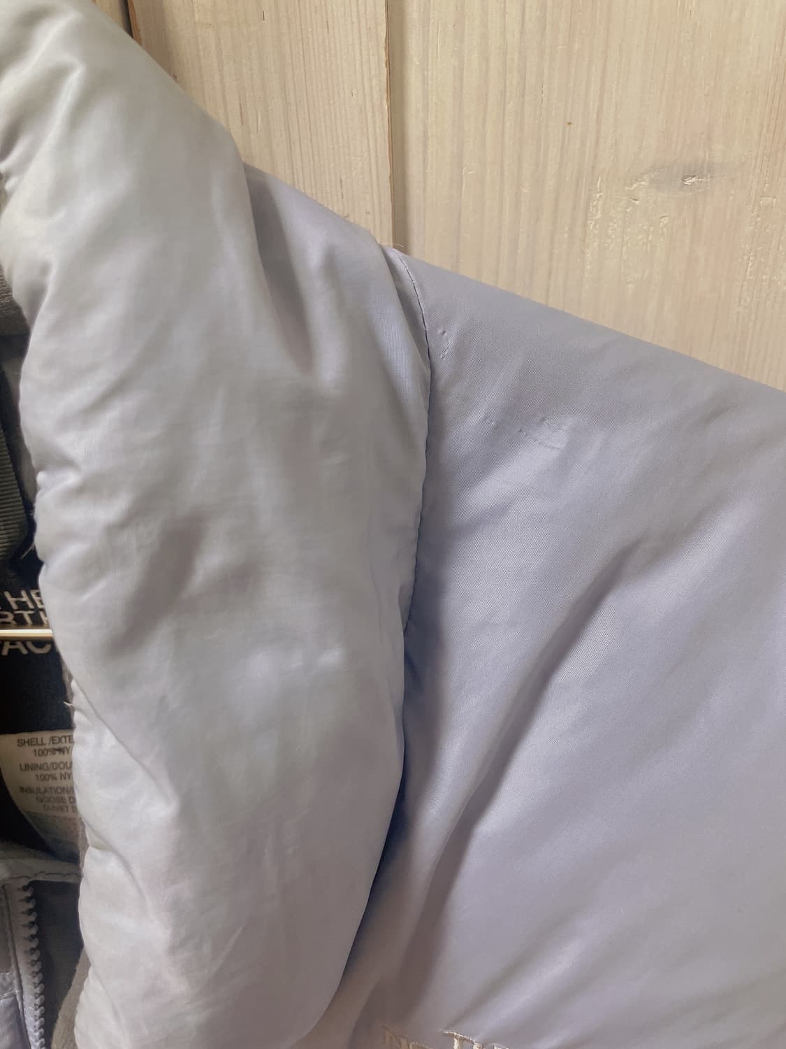 노스페이스 눕시 라이트블루 패딩 여성 M 상품이미지7