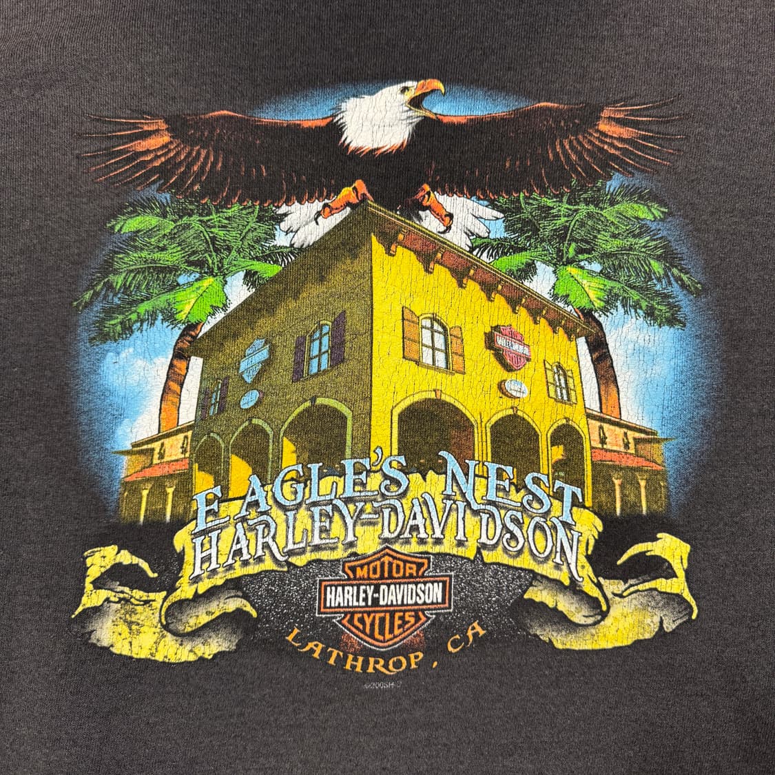 빈티지 2005 Harley Davidson 할리데이비슨 실드로고 후드티 상품이미지6