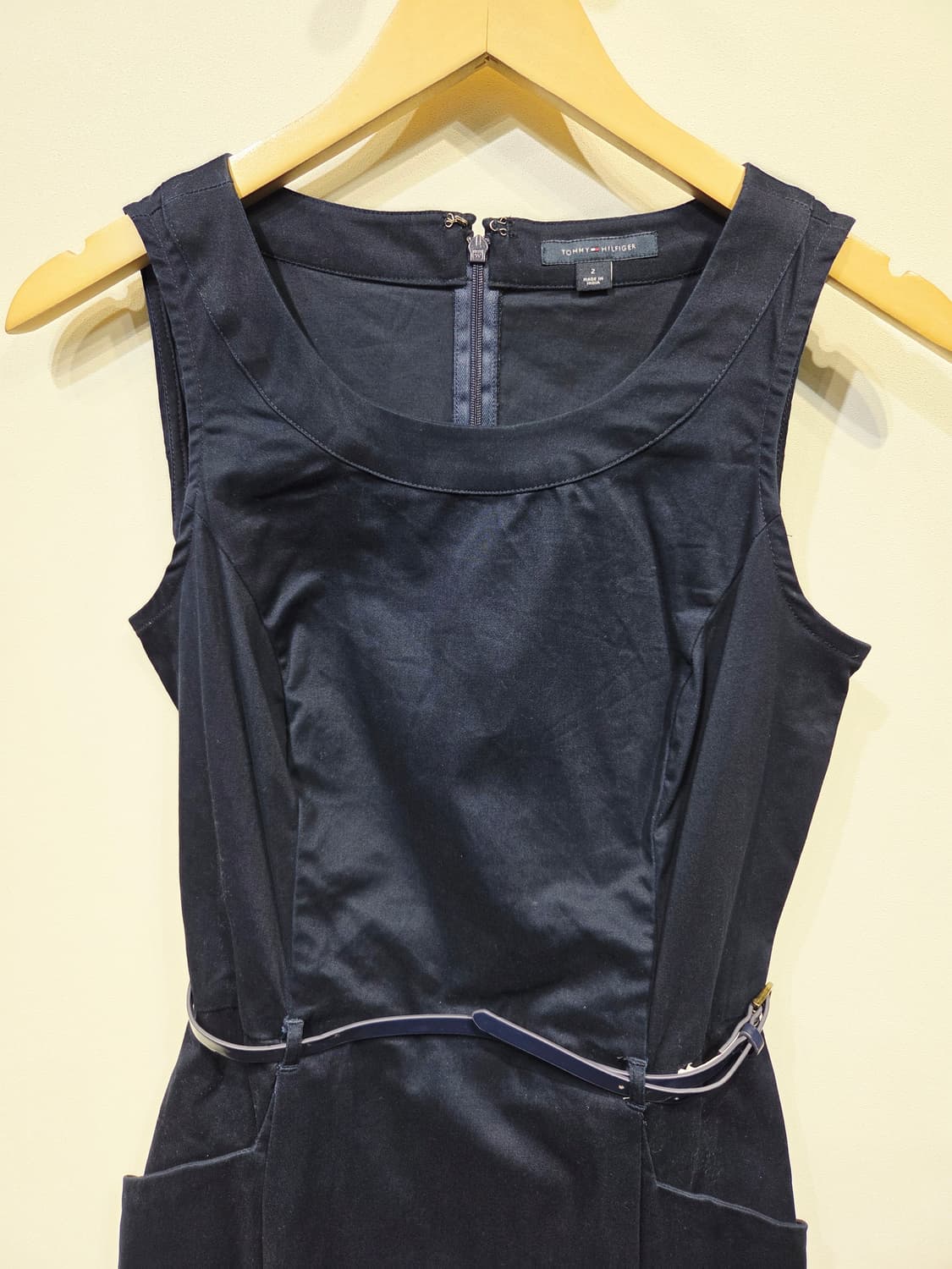 타미힐피거 네이비 민소매 드레스_호칭2 상품이미지3