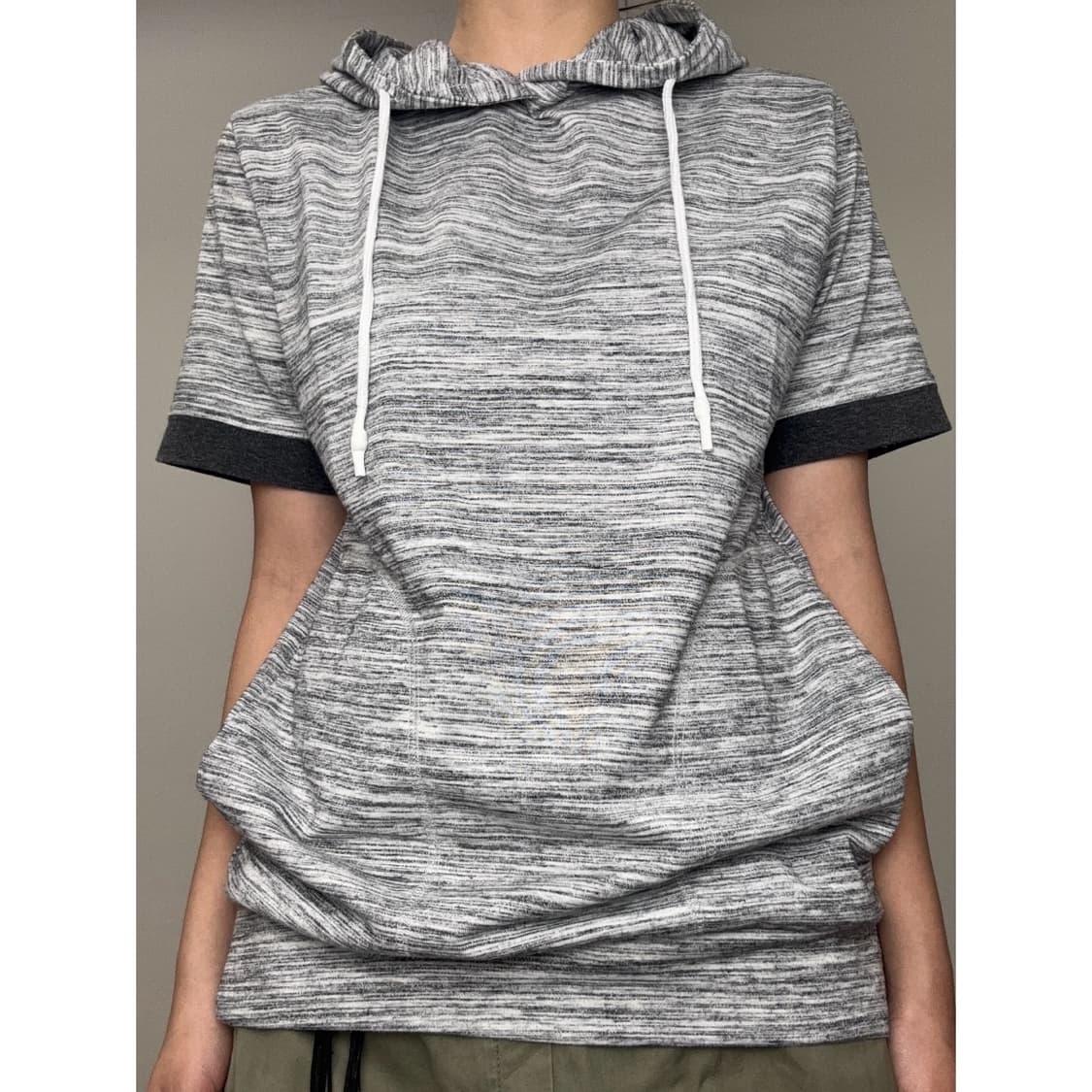 빈티지 그레이 후드티 상품이미지1