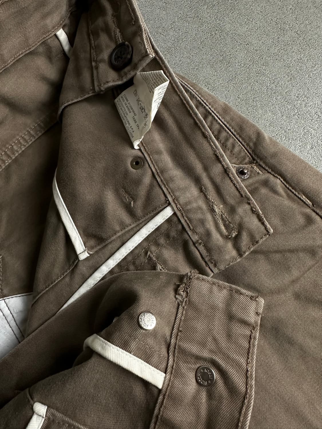 디스퀘어드 브라운 레이어드 포켓 워크팬츠 상품이미지9