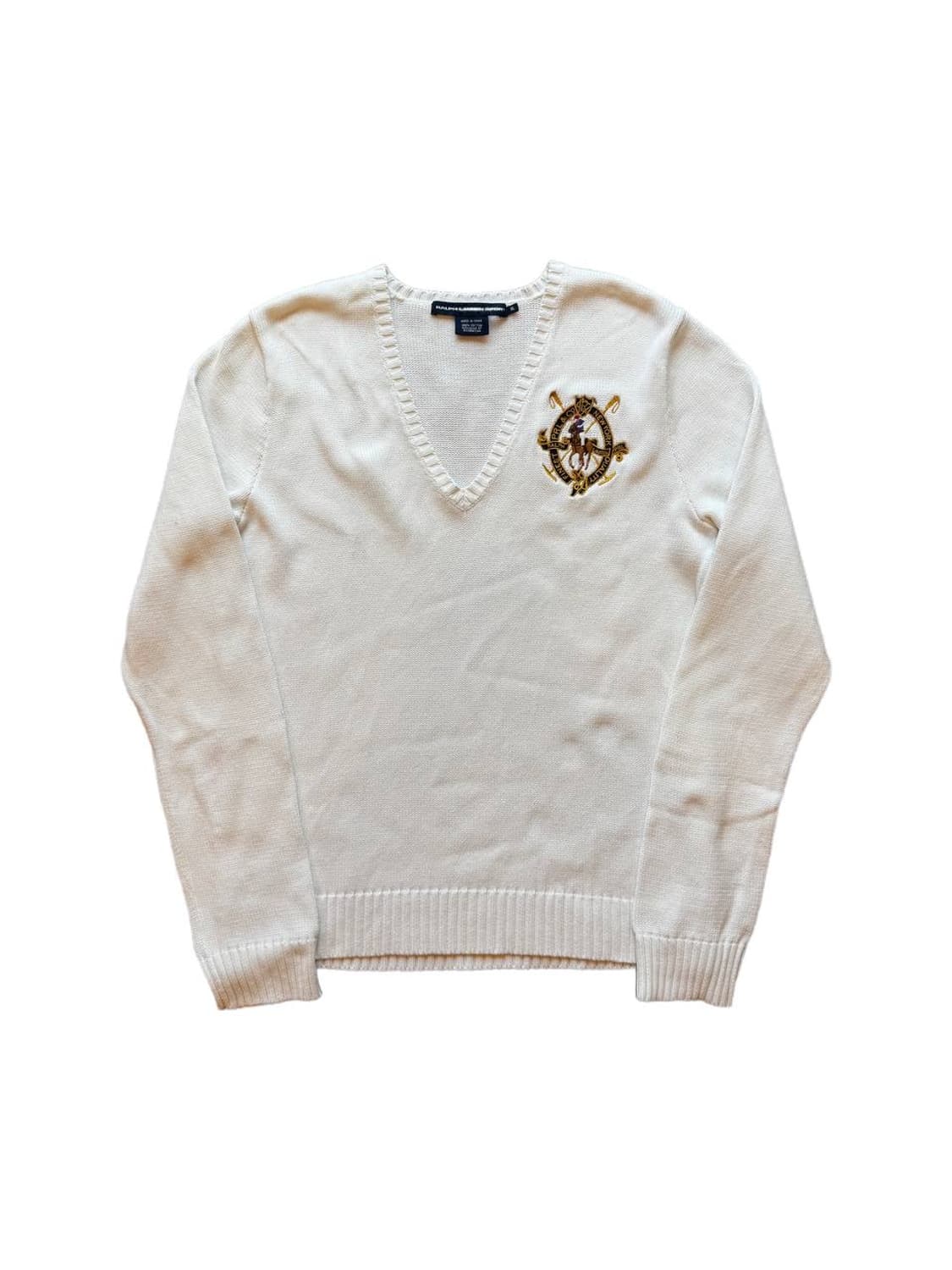 폴로 랄프로렌 브이넥 코튼 스웨터 상품이미지1