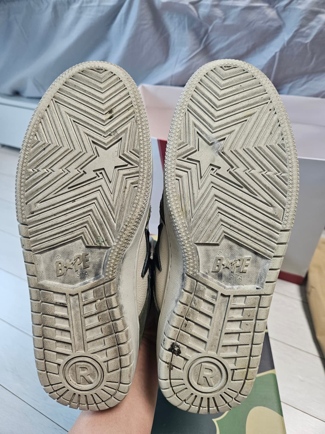 베이프 BAPE SK8 STA #4 M1 Olive 상품이미지5