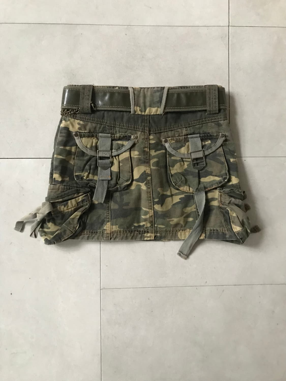 카모 포켓디테일 벨티드 카고스커트 상품이미지6
