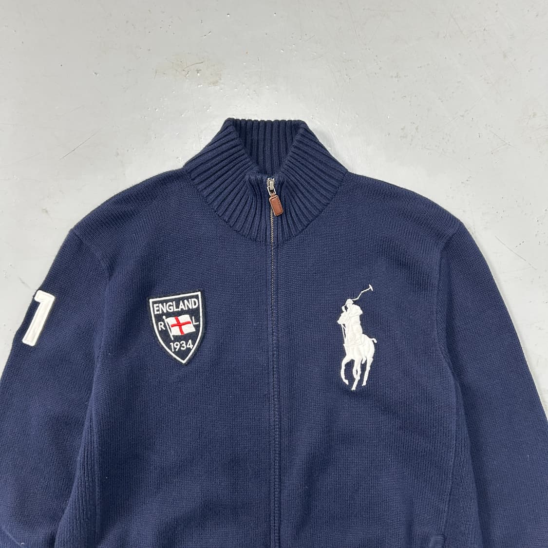 폴로 랄프로렌 잉글랜드 빅포니 니트집업  상품이미지2
