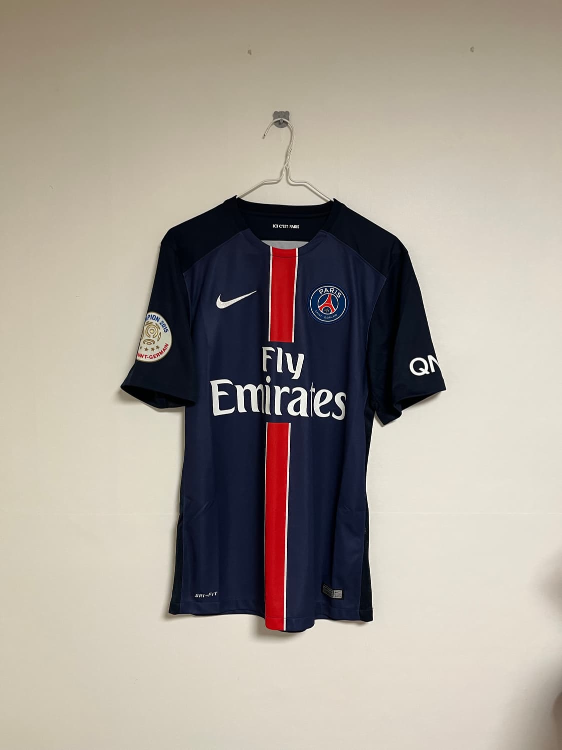 파리 생제르망 15-16 홈 레플리카 져지 챔피언 패치 상품이미지1