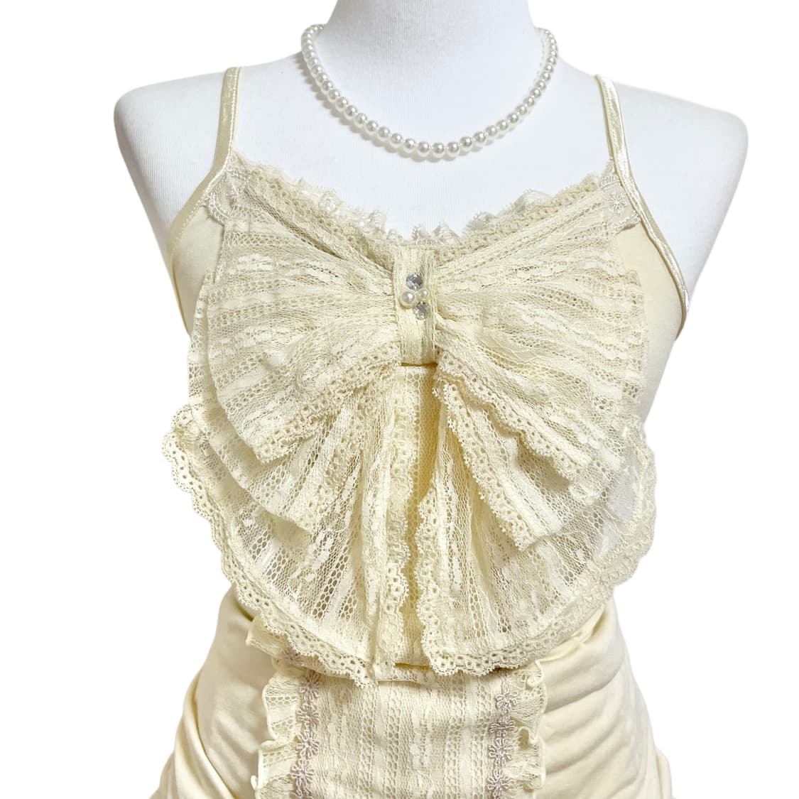 Axes femme 엑시즈팜 빅리본 슬리브리스 히메갸루 갸루 러블리엑팜 상품이미지3