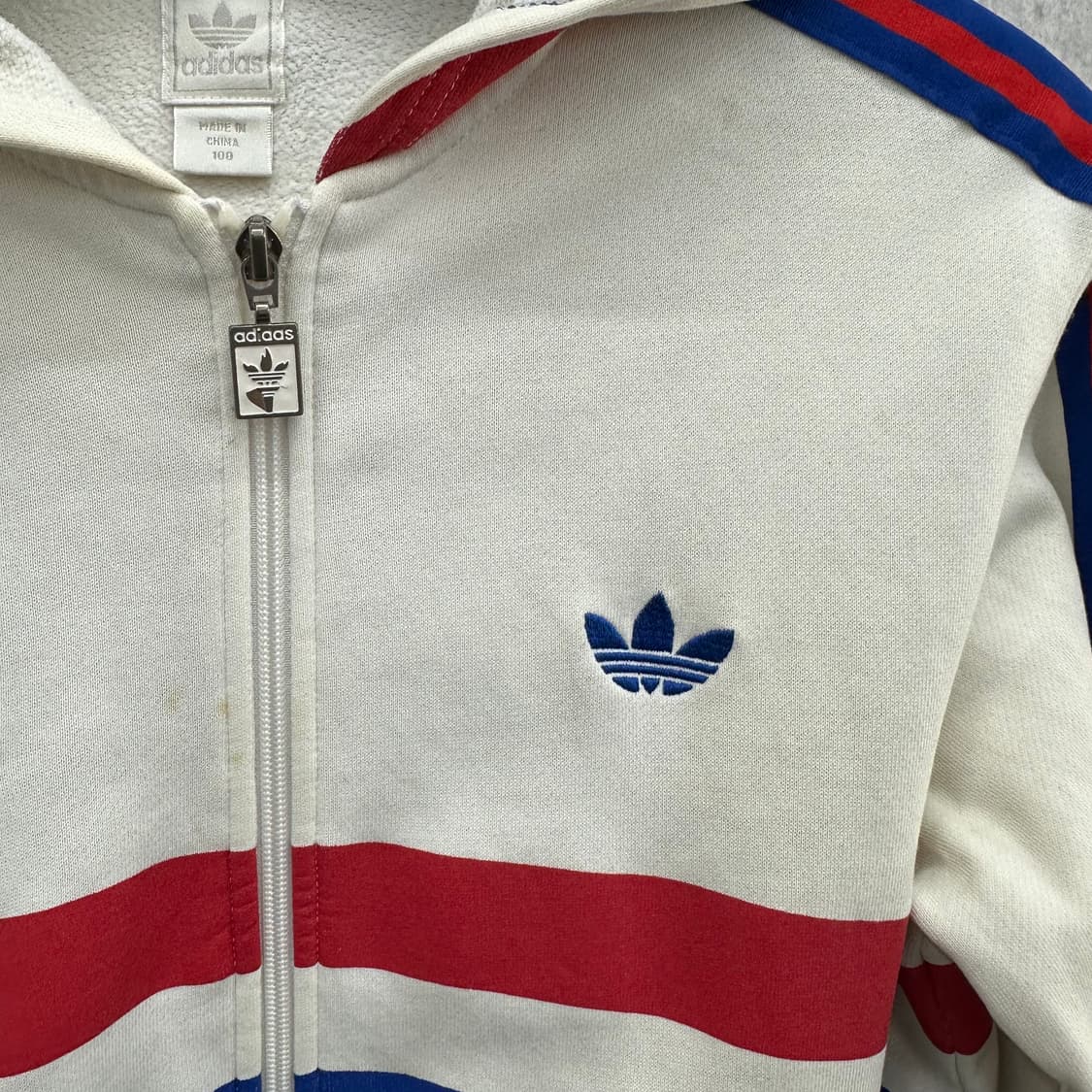 100 아디다스 파이어버드 신영국 코튼 후드집업 상품이미지5