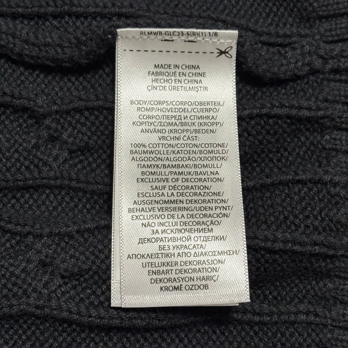 XL 폴로랄프로렌 블랙 케이블 니트  상품이미지5