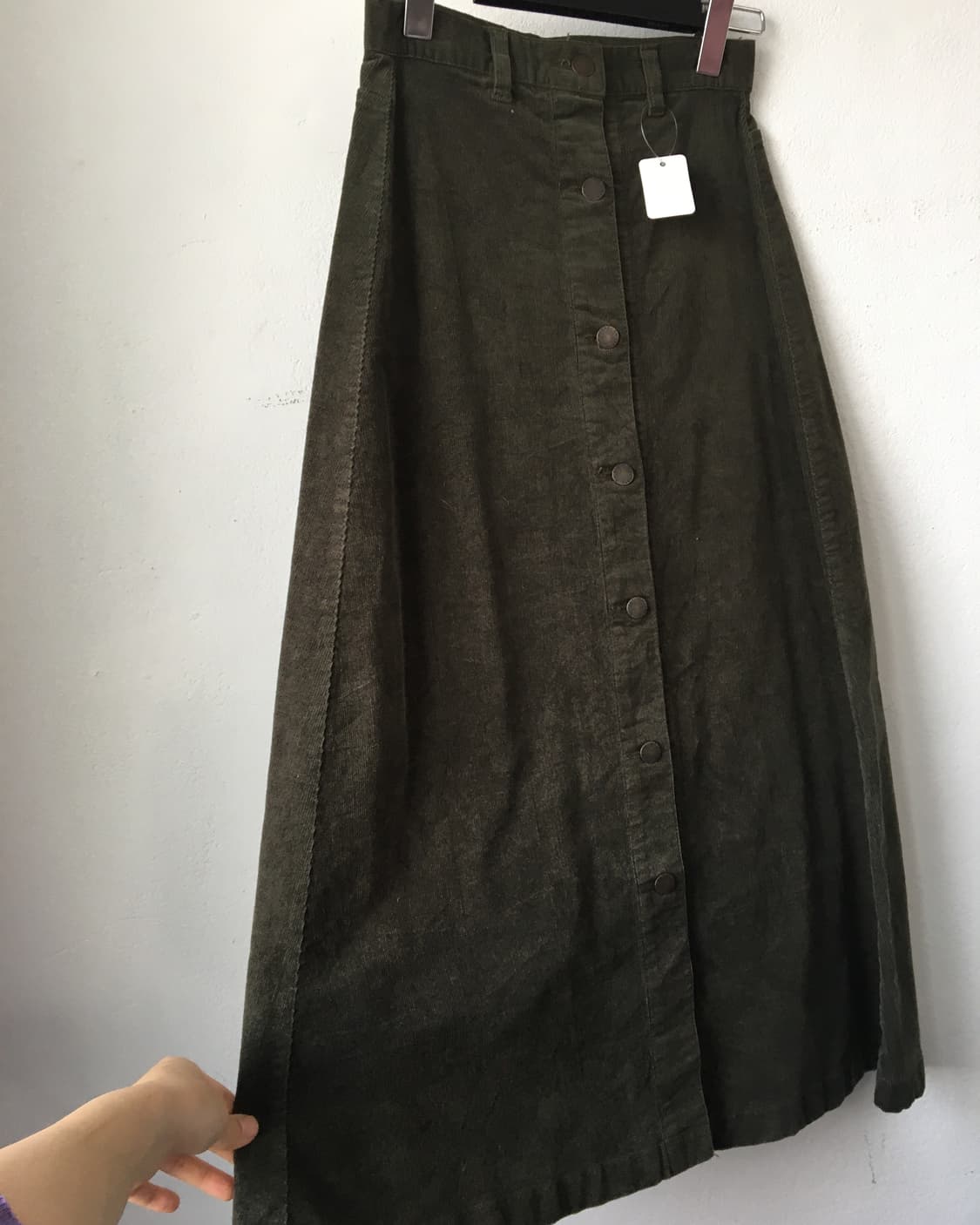 Button up corduroy skirt 상품이미지3