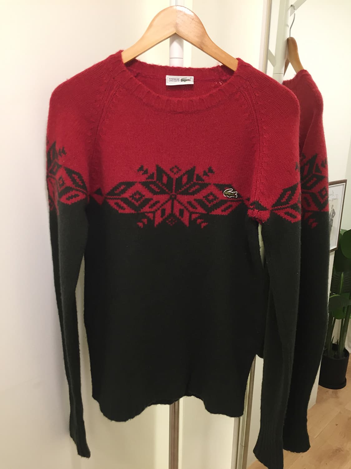 여성 라코스테 노르딕 오버핏 니트 100 상품이미지3