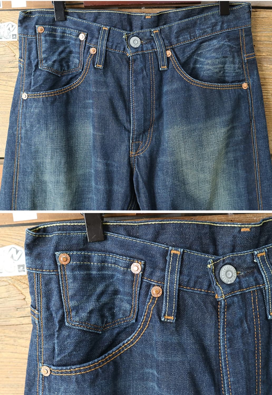 
LEVIS 리바이스 505 워싱 가공 데님  굿 컨디션  상품이미지3