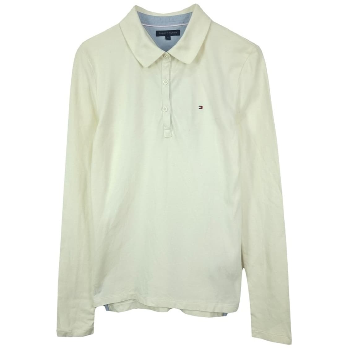 [타미힐피거] 스몰 로고 자수 긴팔 카라티 아이보리 M18741 상품이미지2