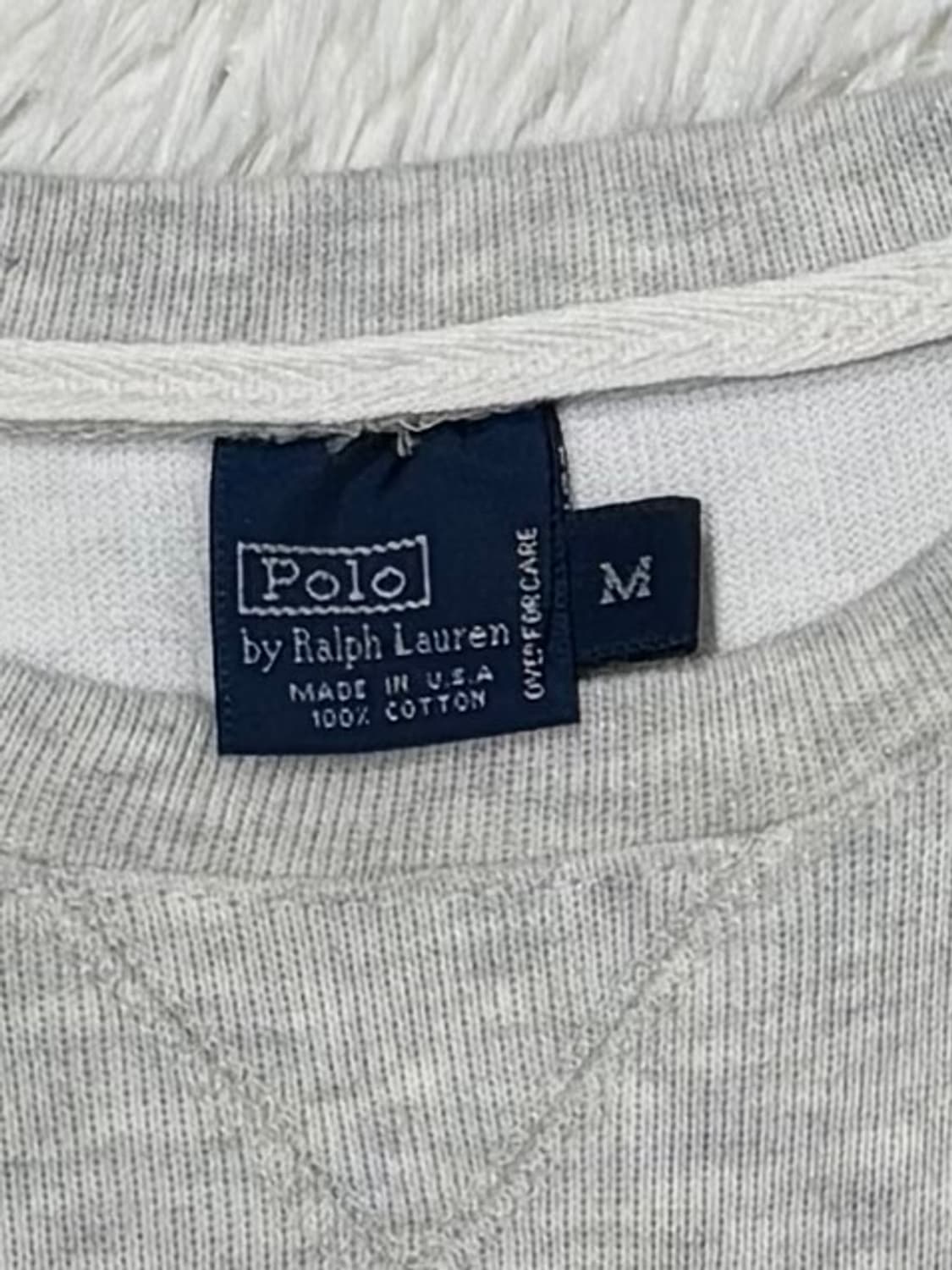 폴로랄프로렌 네이비포니 라이트그레이 백로고 맨투맨 상품이미지7