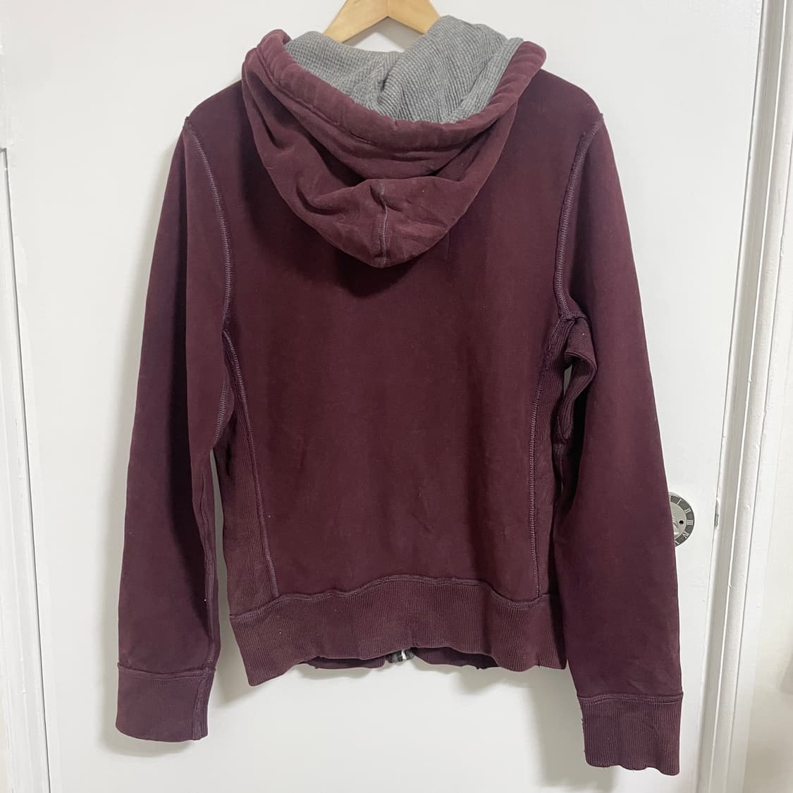 아베크롬비 버건디 후드집업 상품이미지3