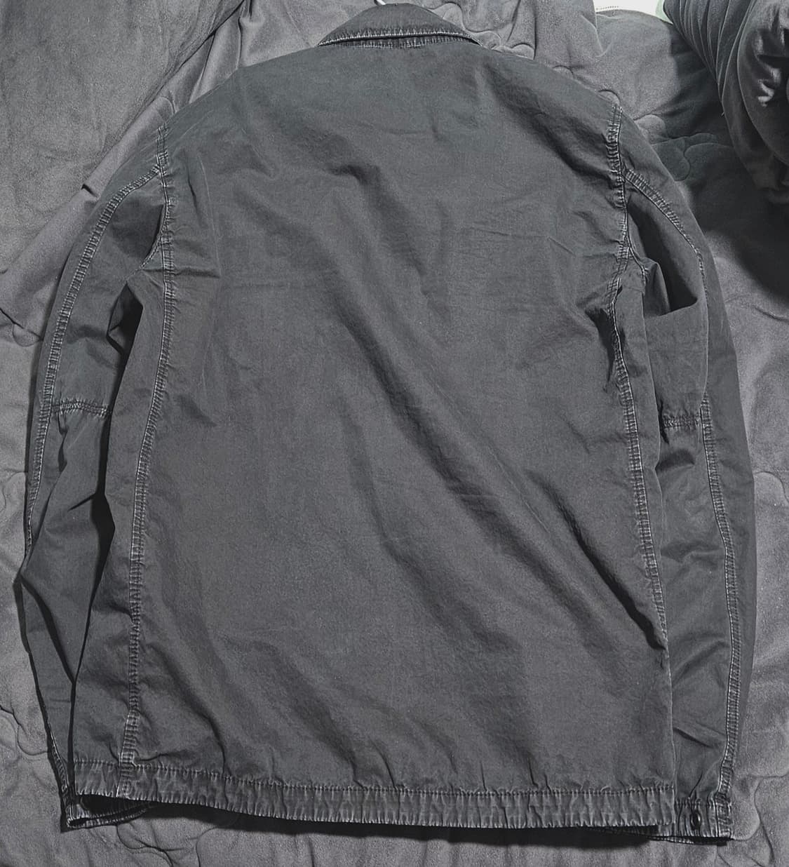 L 스톤아일랜드 올드이펙트 오버셔츠 블랙  상품이미지2