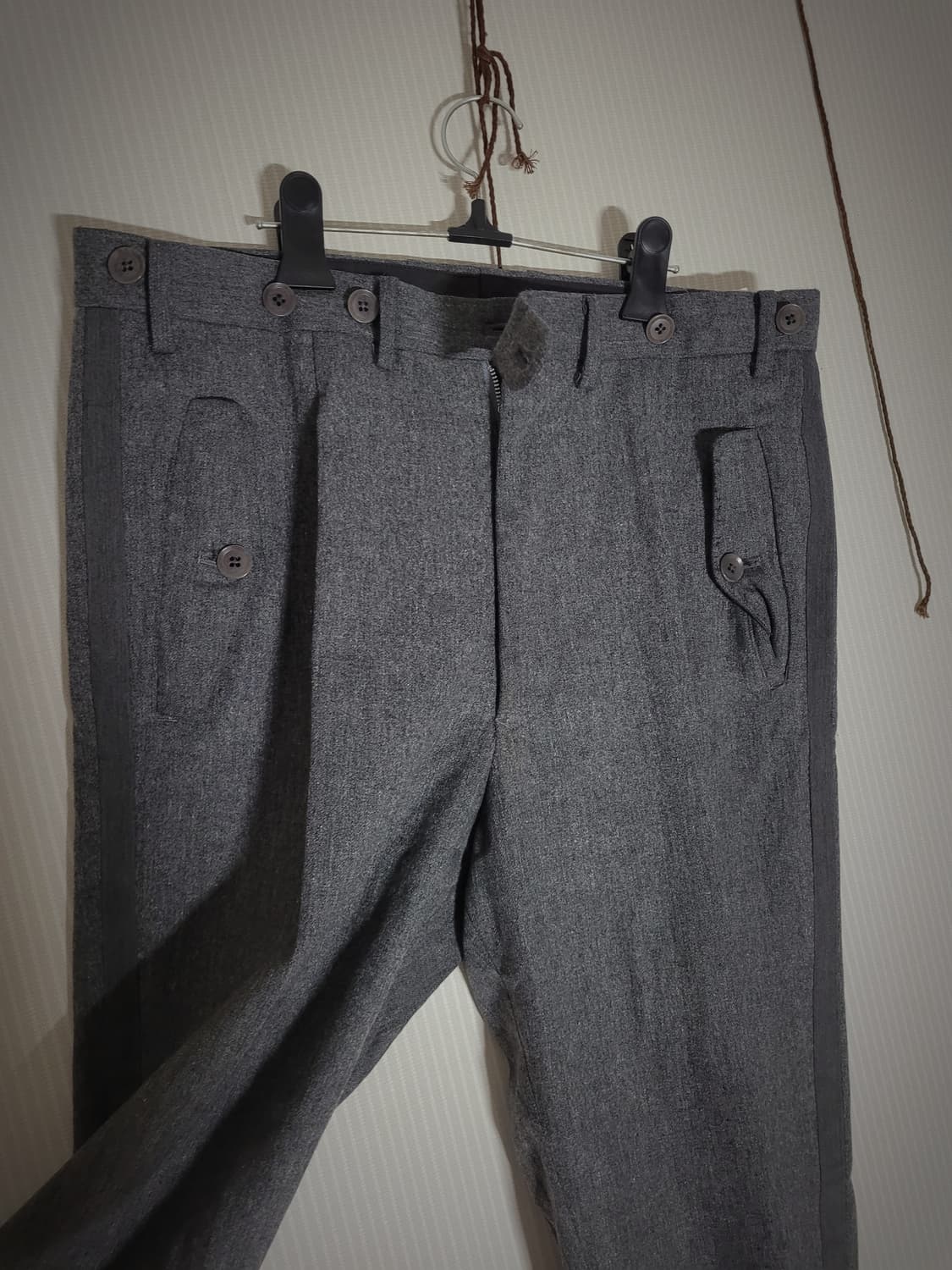 요지 야마모토 뿌르옴므 울 팬츠 상품이미지2