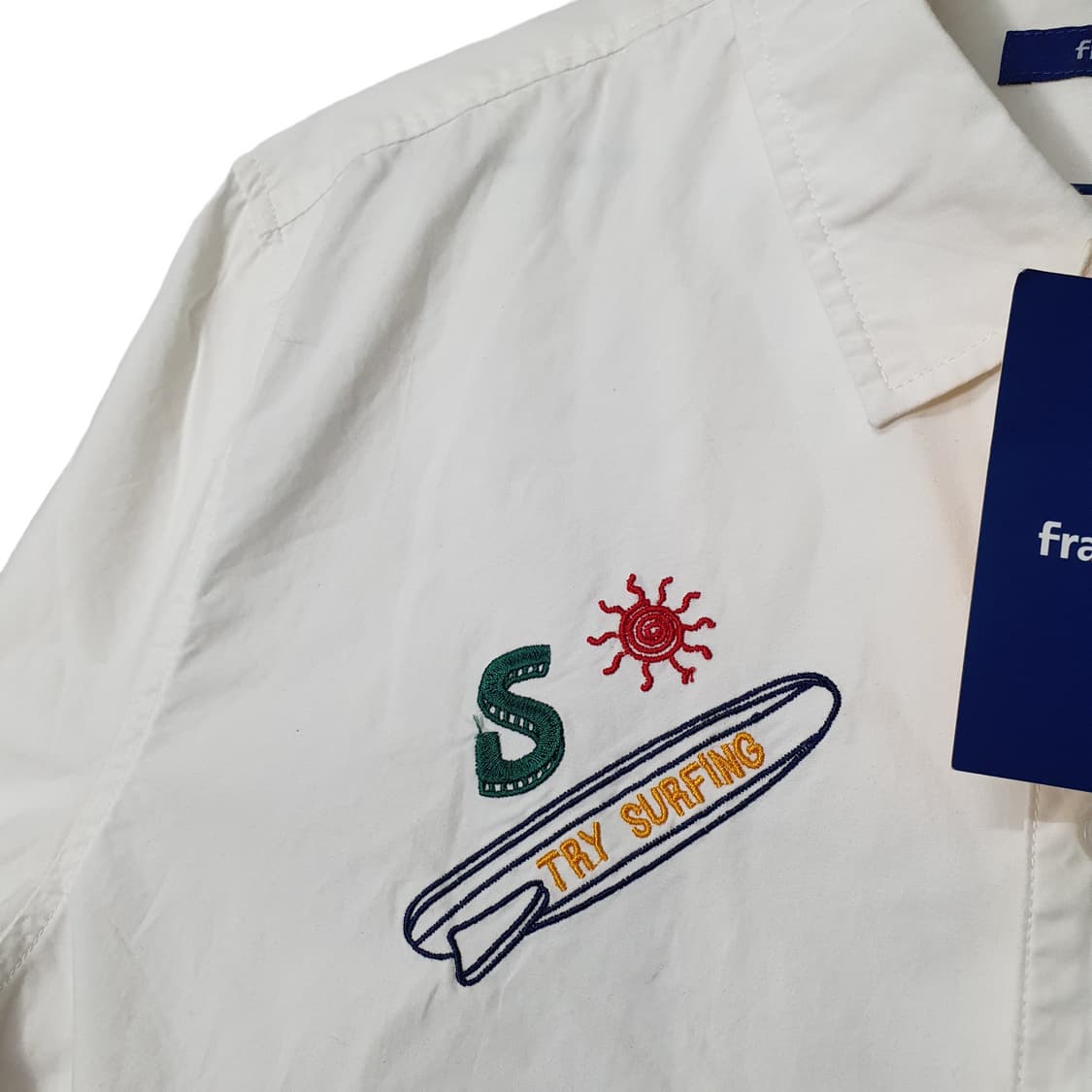 (L 100) 새옷 프랭크스톤 자수 반팔셔츠 상품이미지4