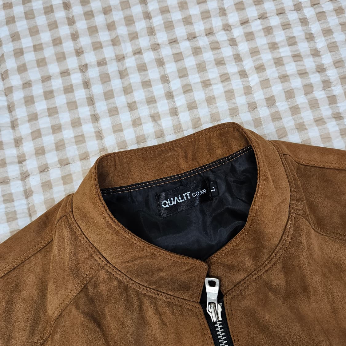 간절기 스웨이드 집업자켓 남자100 상품이미지2