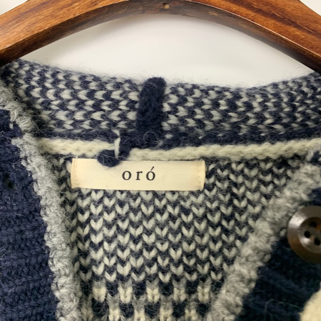 Oro 오로 노르딕 코위찬 니트 가디건 상품이미지7