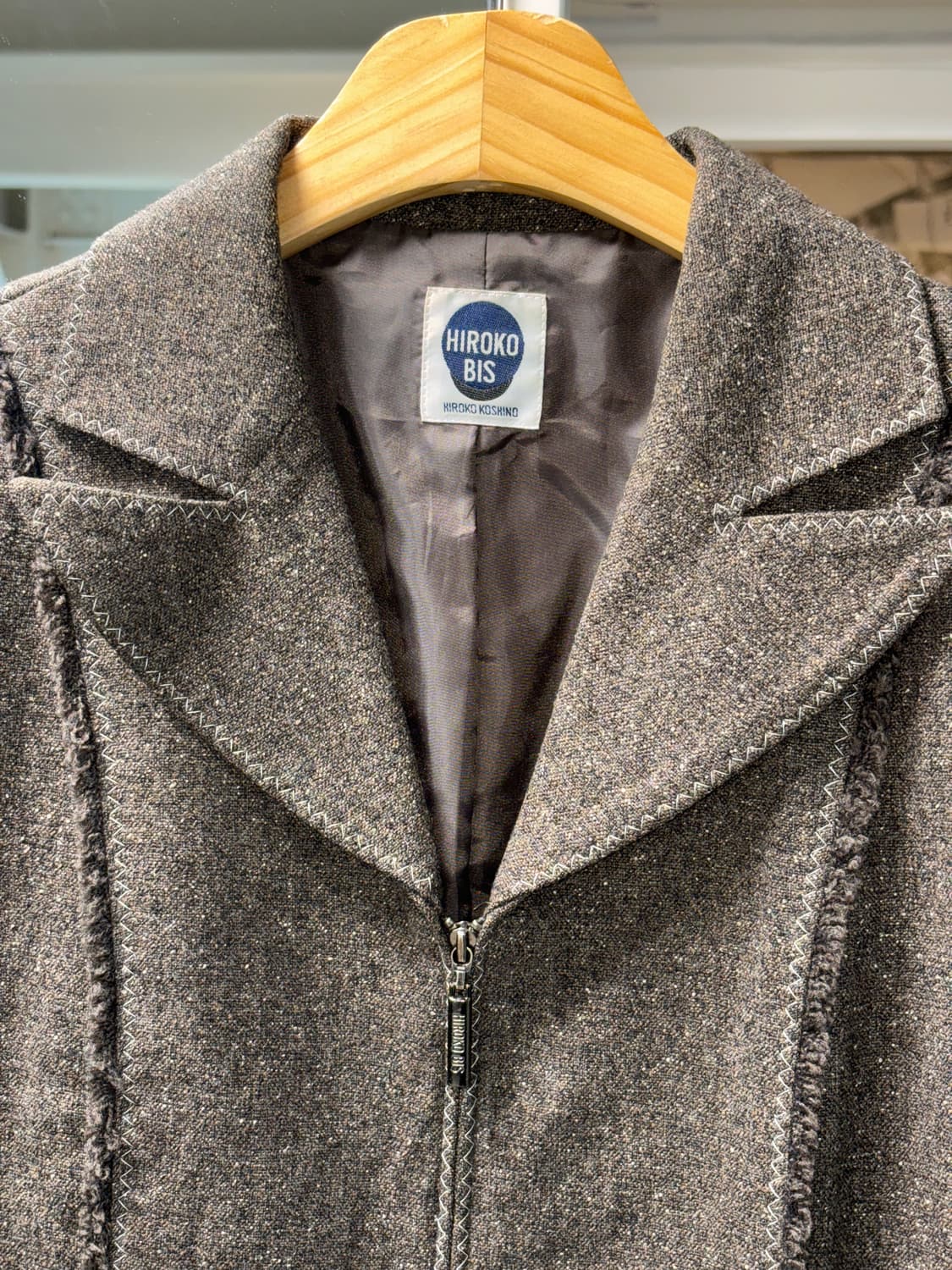 히로코 비스 집업 울자켓 상품이미지3