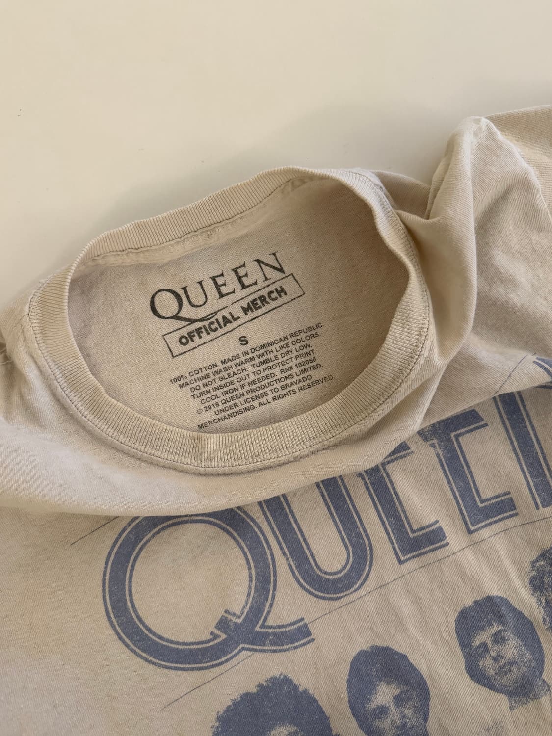 QUEEN 오피셜 머천 레트로 프린팅 밴드 티셔츠 S 상품이미지4