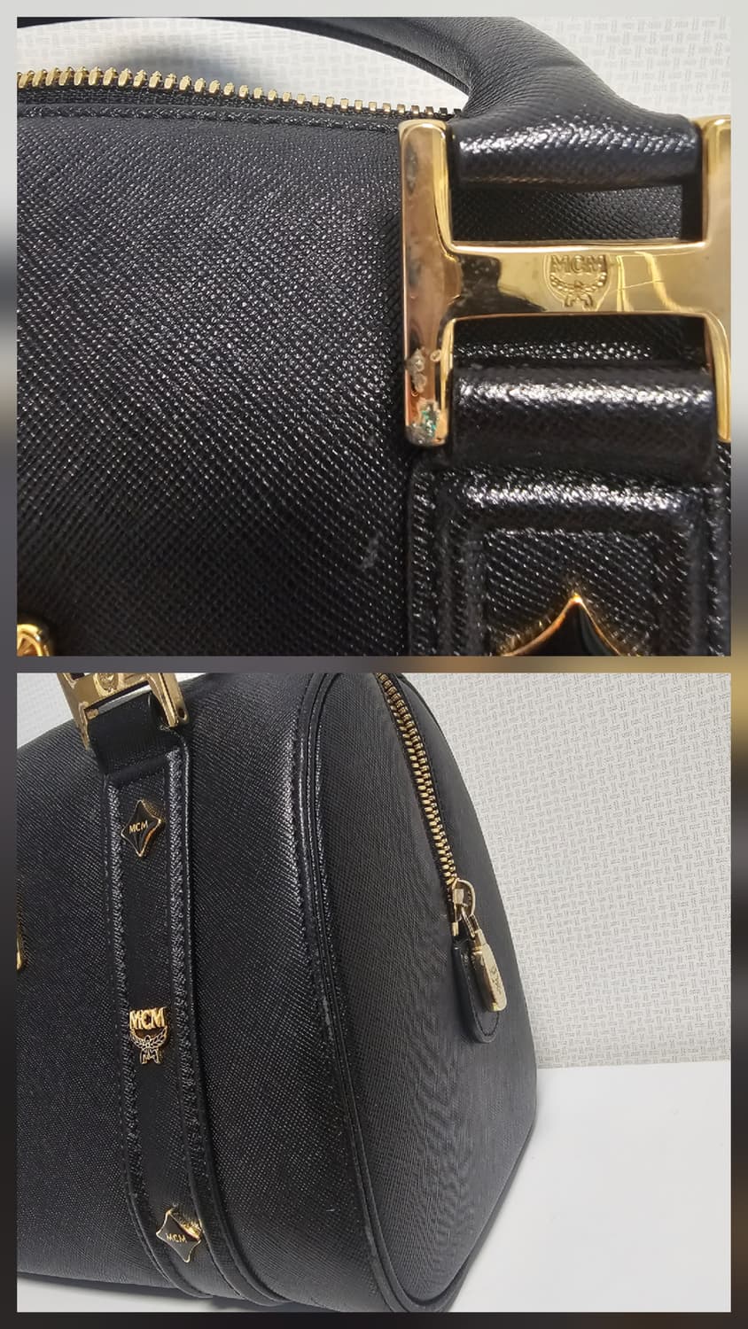 MCM 블랙 보스턴백 상품이미지8