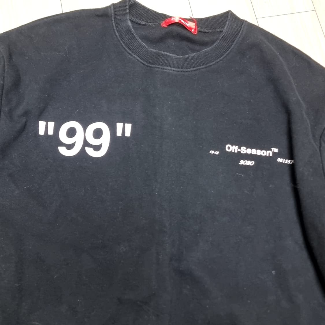 수푸림 "루니툰99" 블랙 맨투맨 티셔츠(xl) 상품이미지3