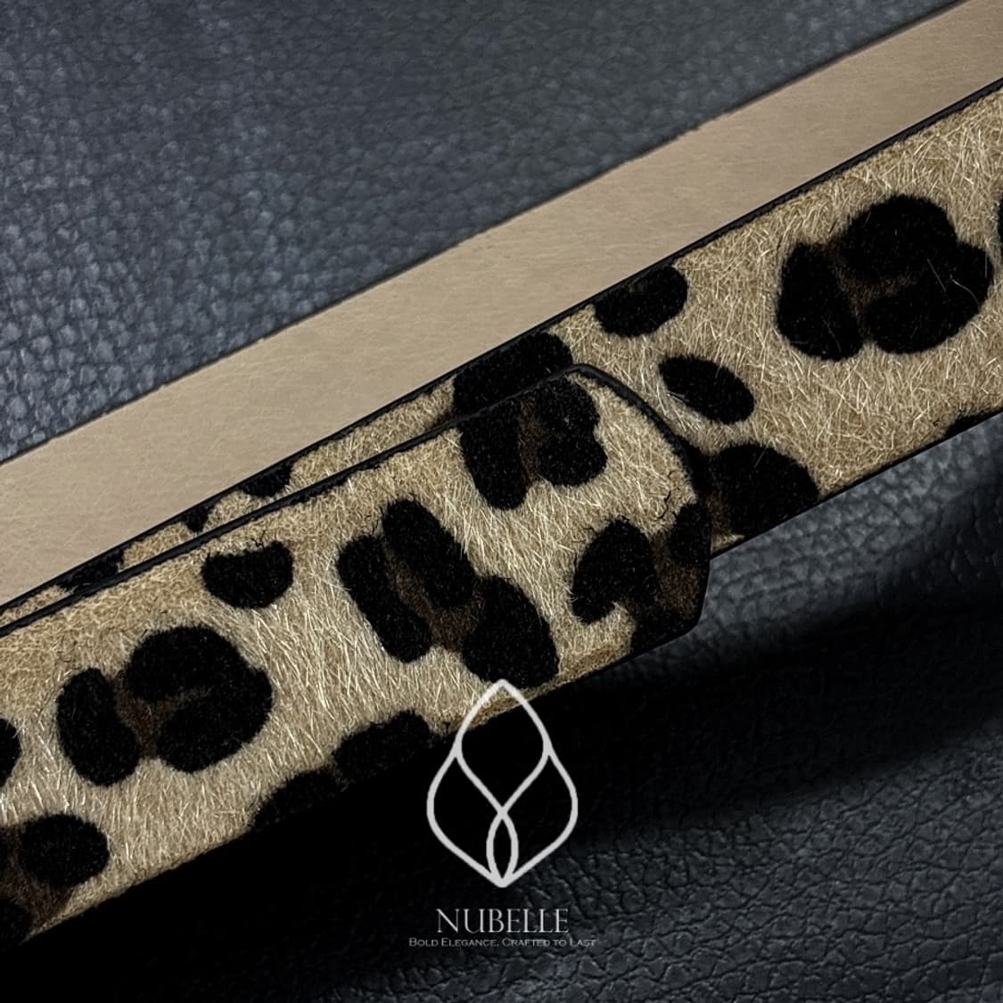 🌗 Leopard hair belt / 호피 송치털 베이직 벨트 상품이미지6