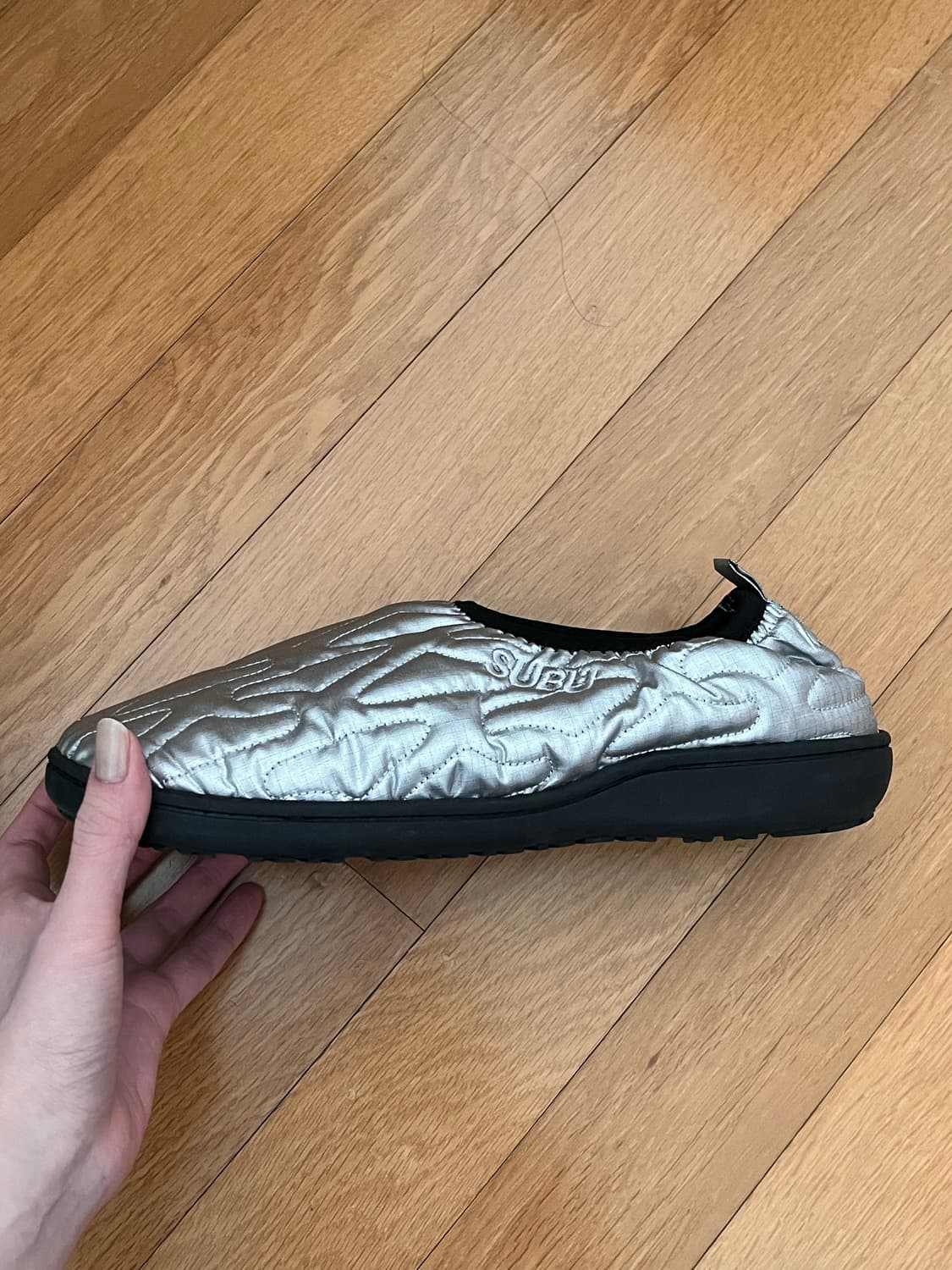 스부 뱀프 아웃라인 실버 2사이즈 260~270 상품이미지2