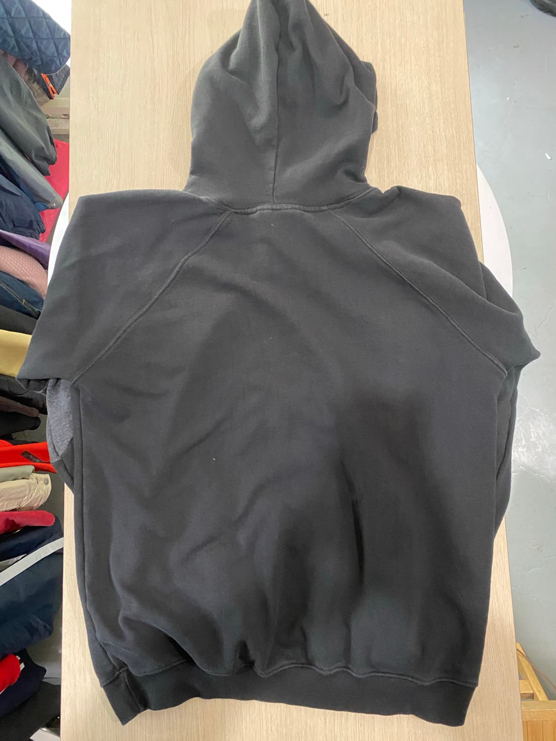 XTONZ 검정색 후드티 (L/오버핏) 상품이미지4