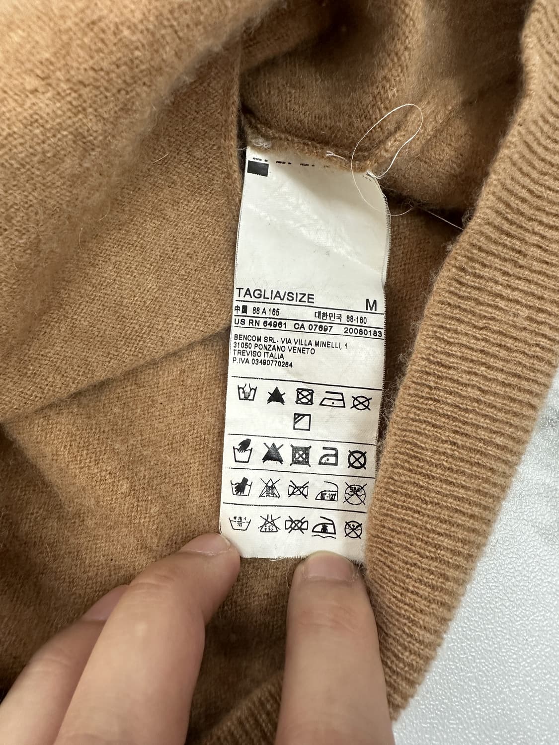 베네통 캐시미어 100% 가디건 상품이미지4