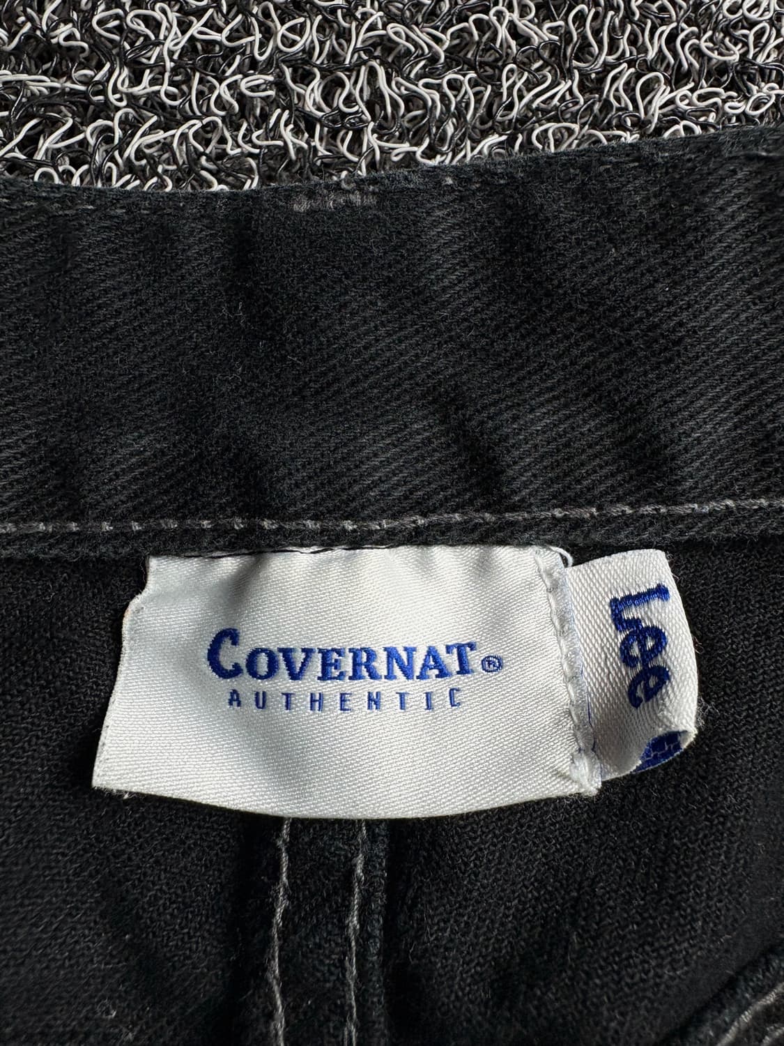 리 x 커버낫 블랙 와이드 데님 팬츠 4066 상품이미지4