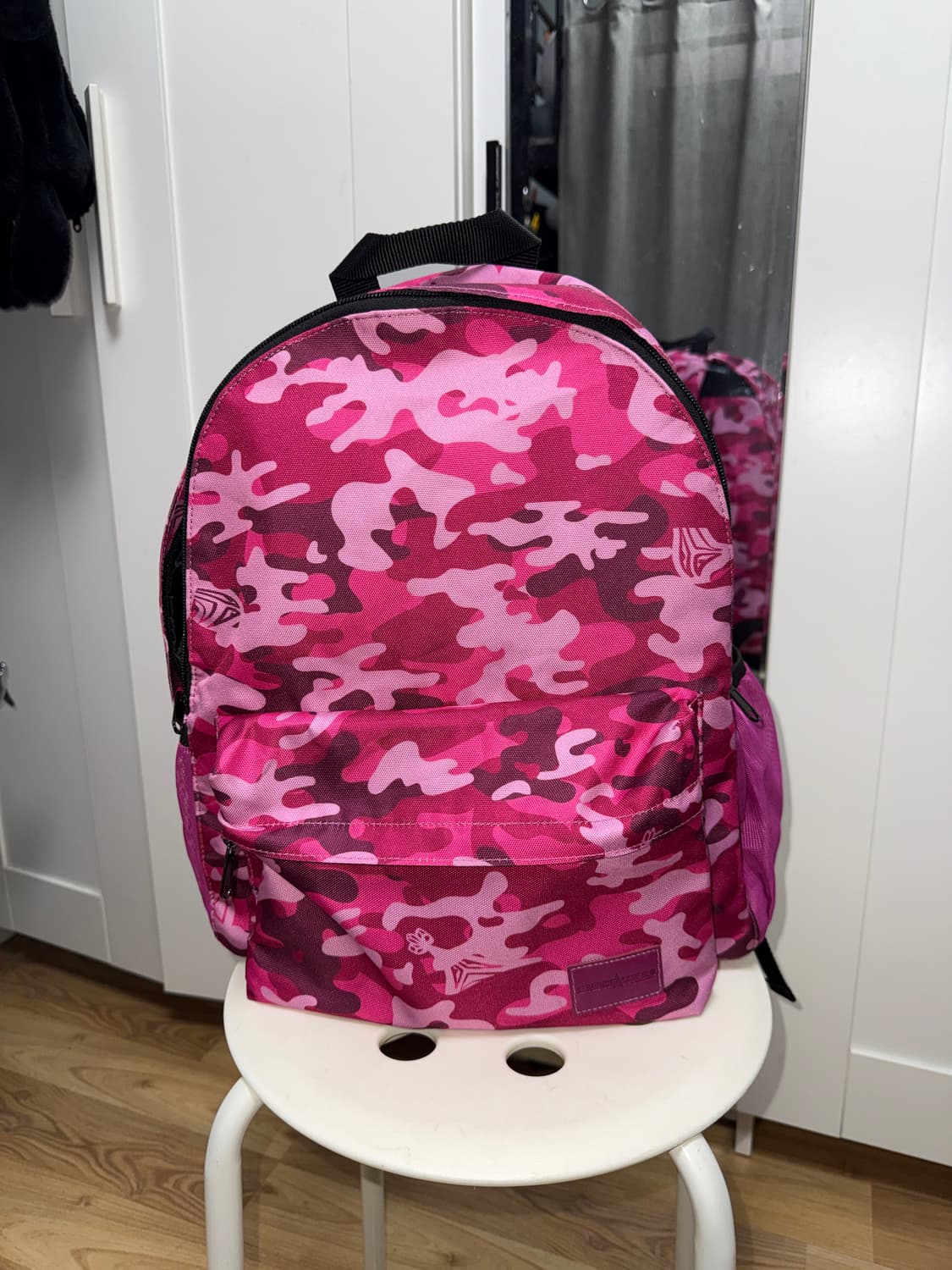 일본 빈티지 핑크 카모 가방 백팩 상품이미지1