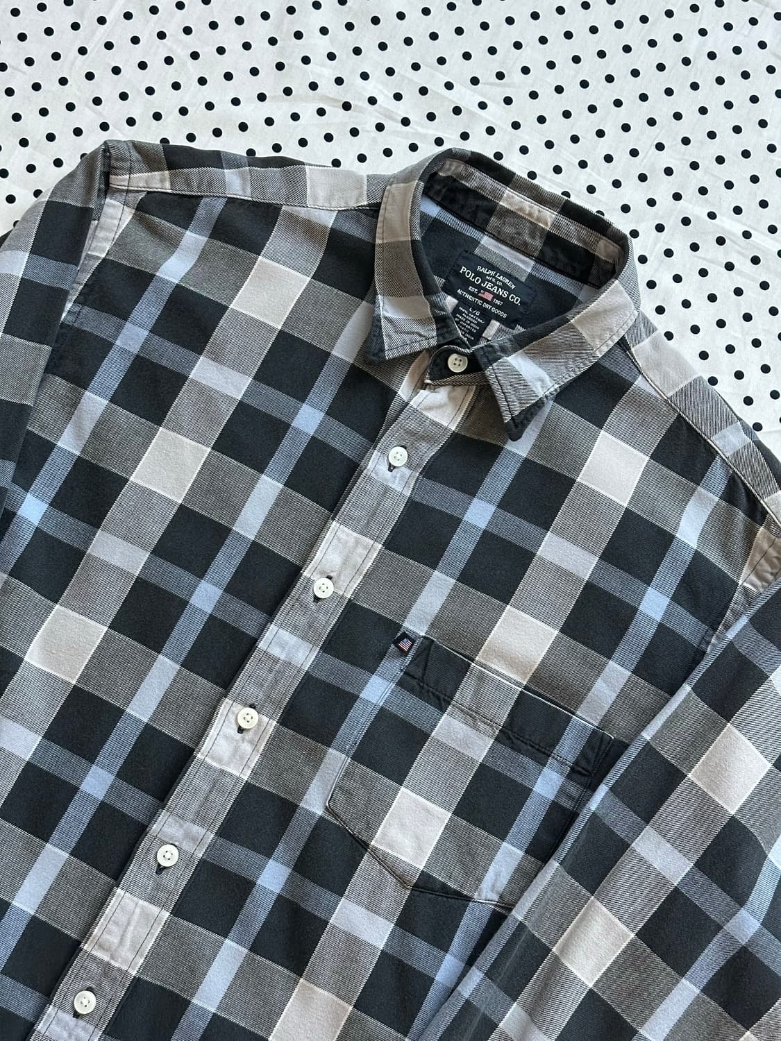 폴로진스 Pole Jeans Co. 90's~00's 체크 셔츠 상품이미지2