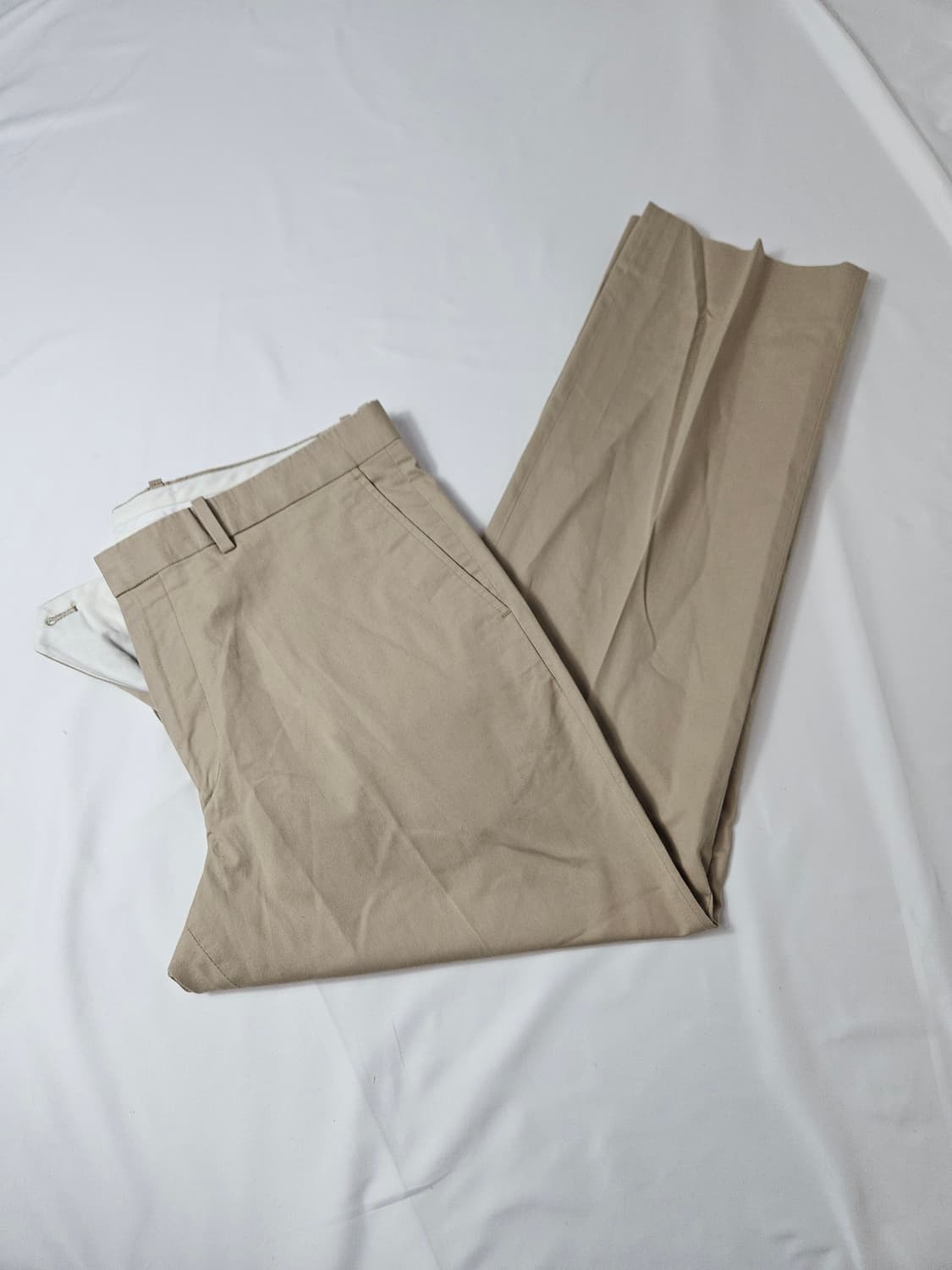 따어리 옴므 Theory 신형 베이지 슬랙스 팬츠 바지 코튼 34 정품 상품이미지1
