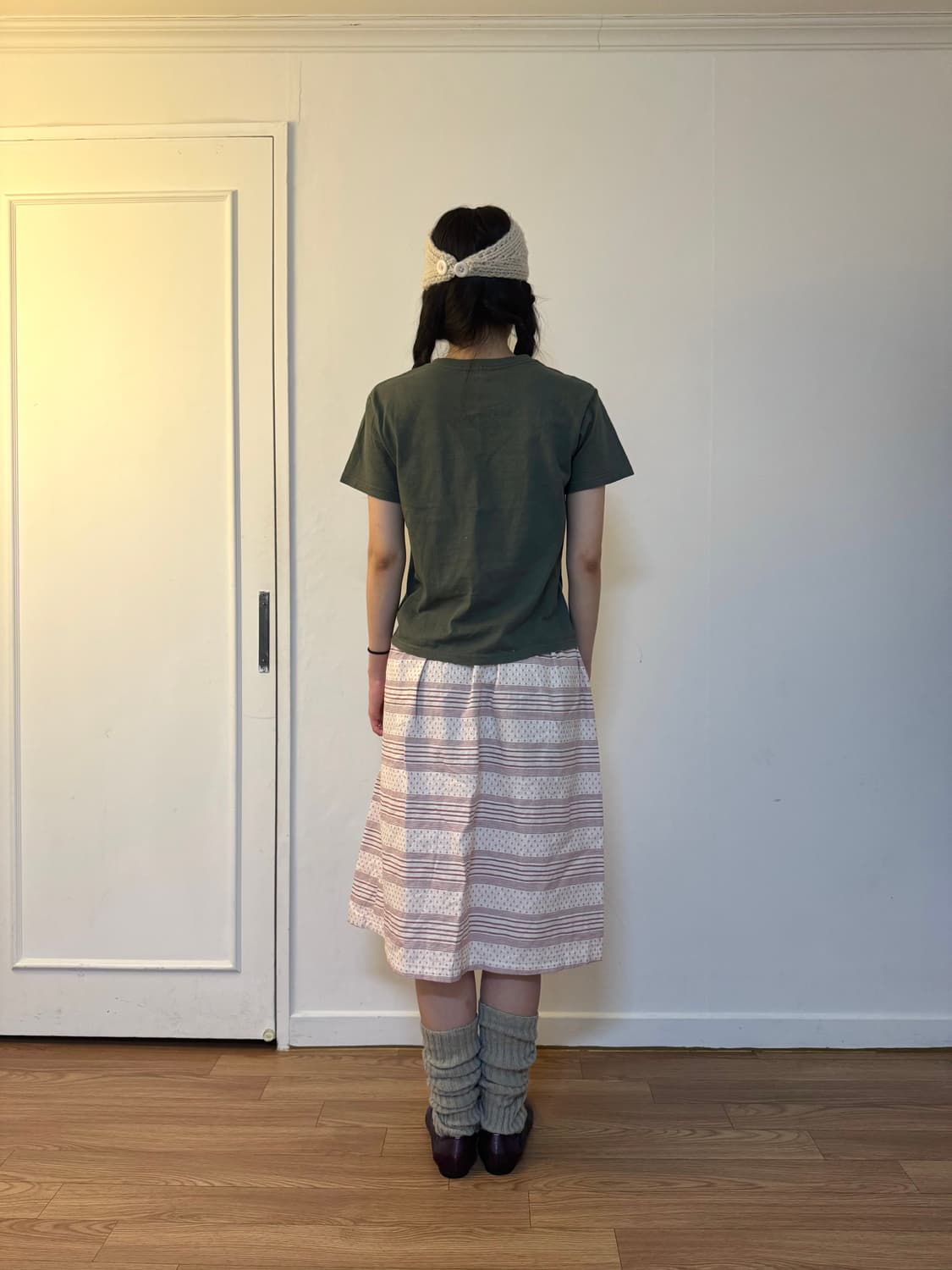 Dot Stripe Skirt 상품이미지4