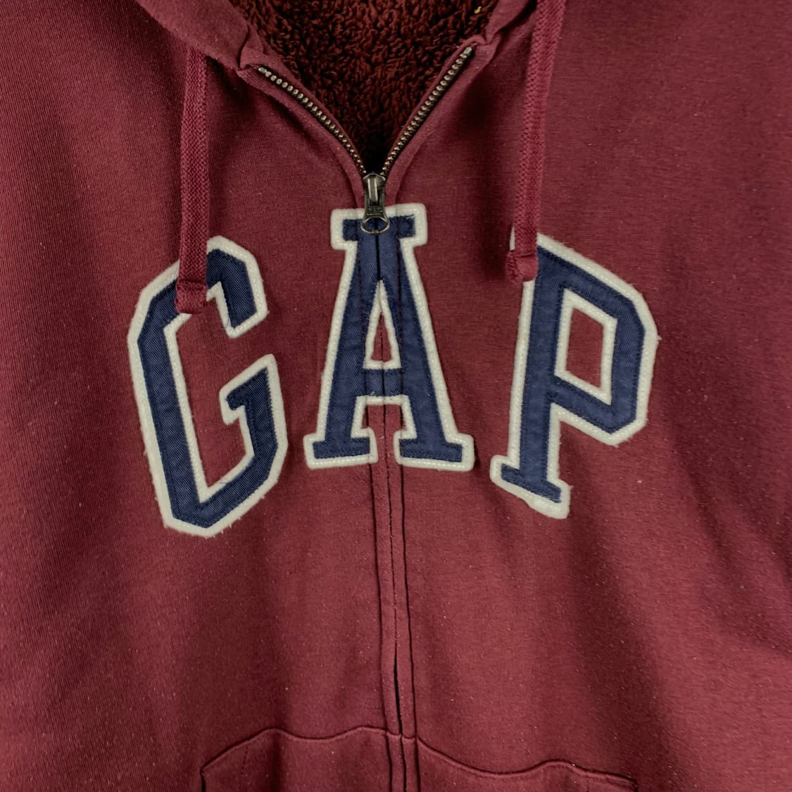 Gap 갭 버건디 후드집업 상품이미지4
