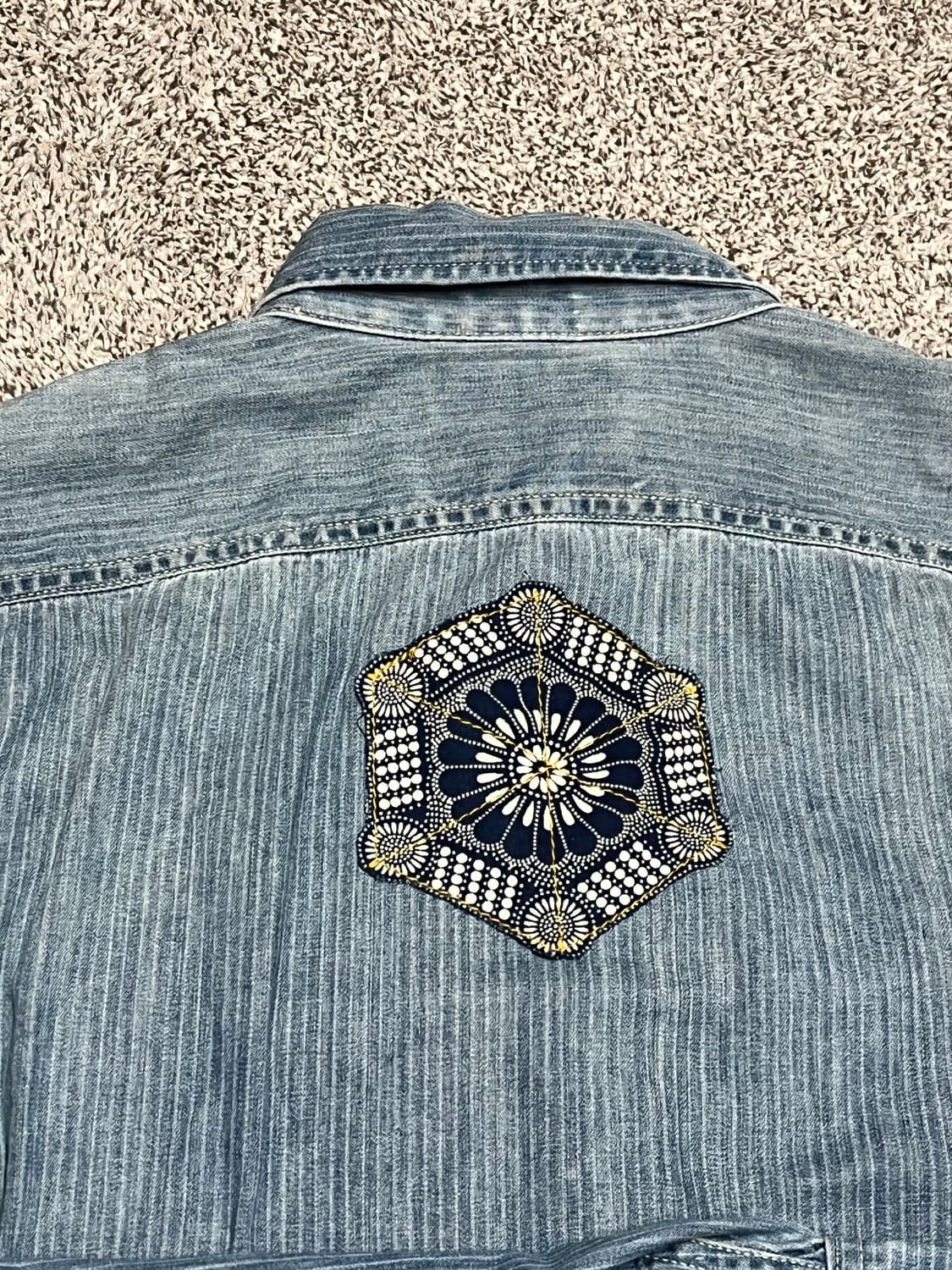 [L] Abercrombie sashiko denim shirt 상품이미지7