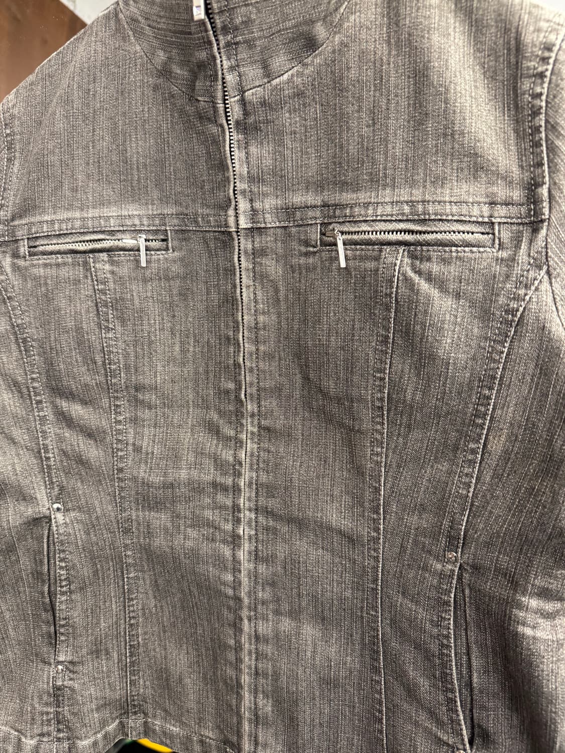 miss brolly 빈티지여성 흑청 데님자켓 상품이미지2