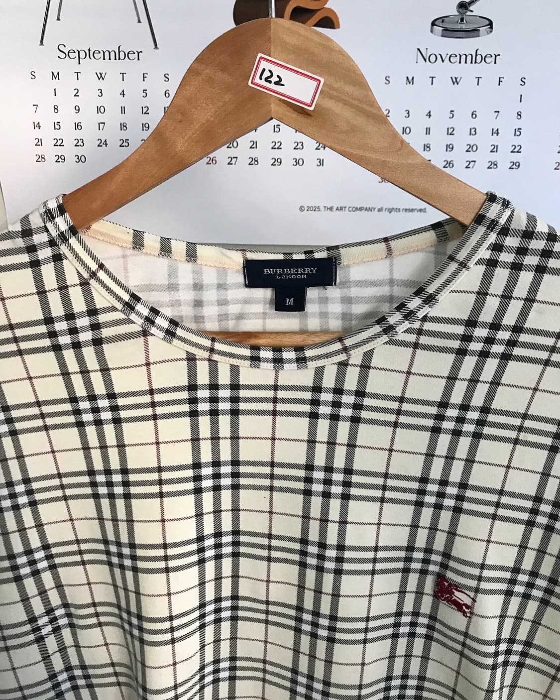 버버리 로고 노바체크 긴팔티 상품이미지2