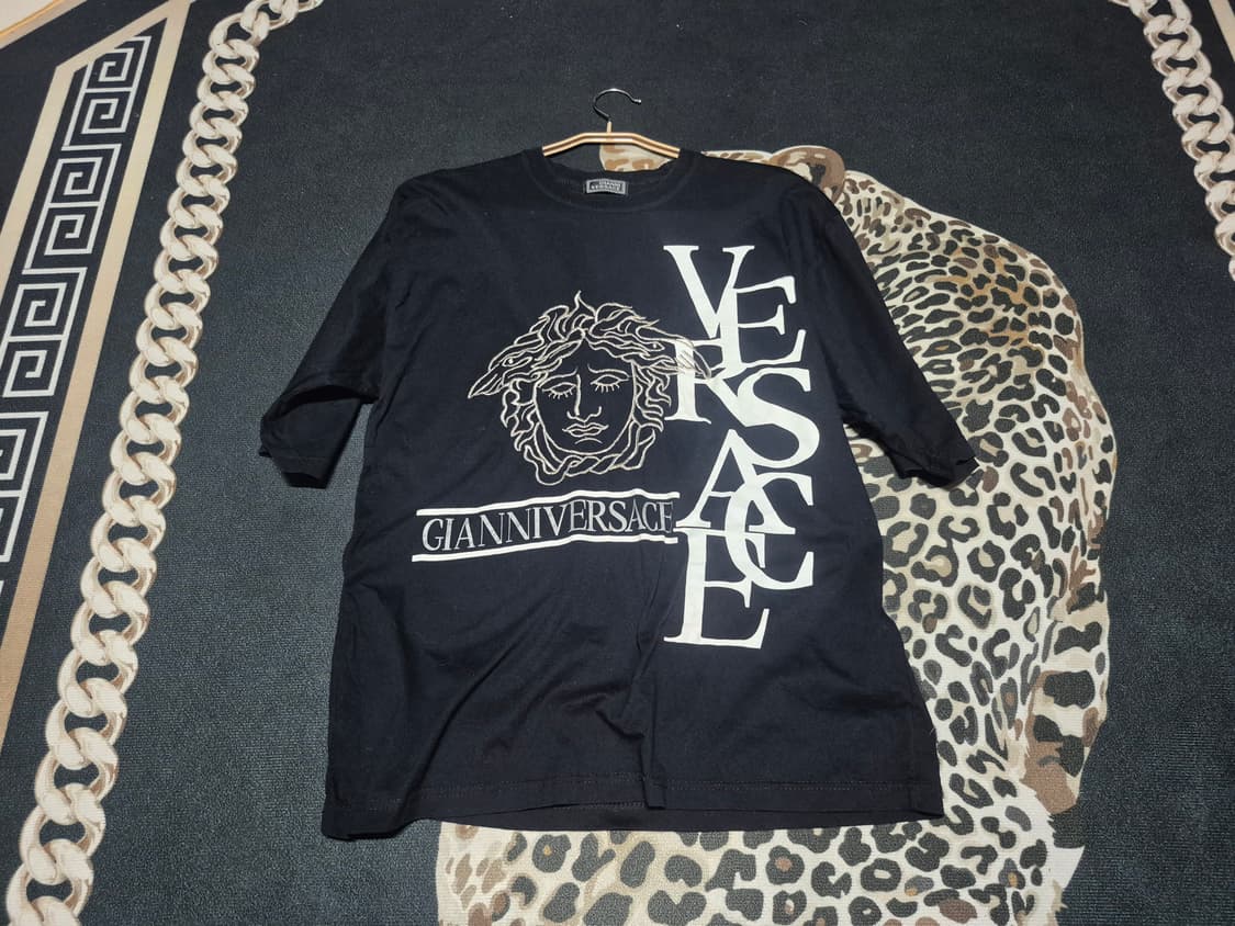 베르사체 VERSACE 메두사 엠브로이더리드 반팔 티셔츠 L 상품이미지1
