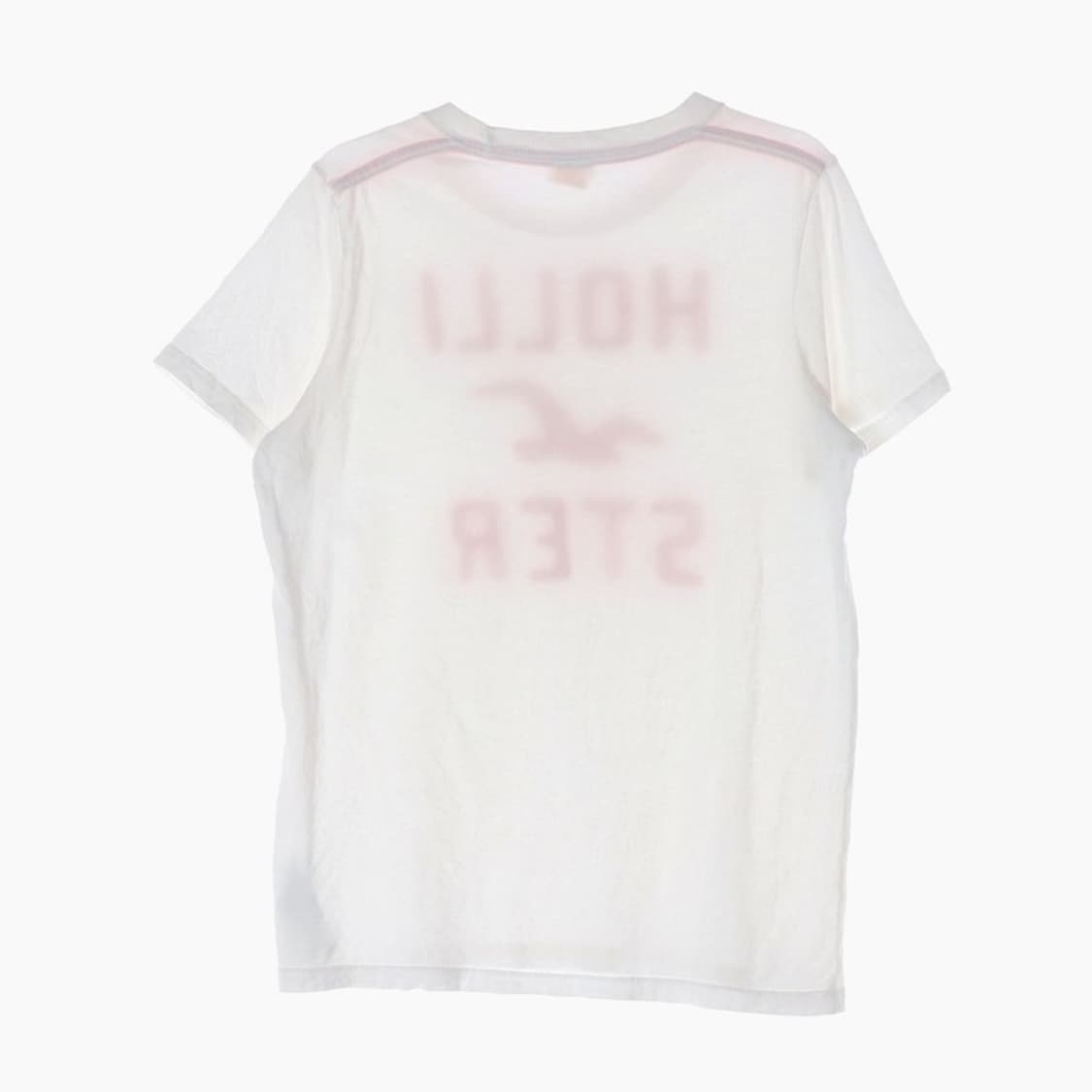 홀리스터 레드 부클 로고 반팔 티셔츠 M 상품이미지2