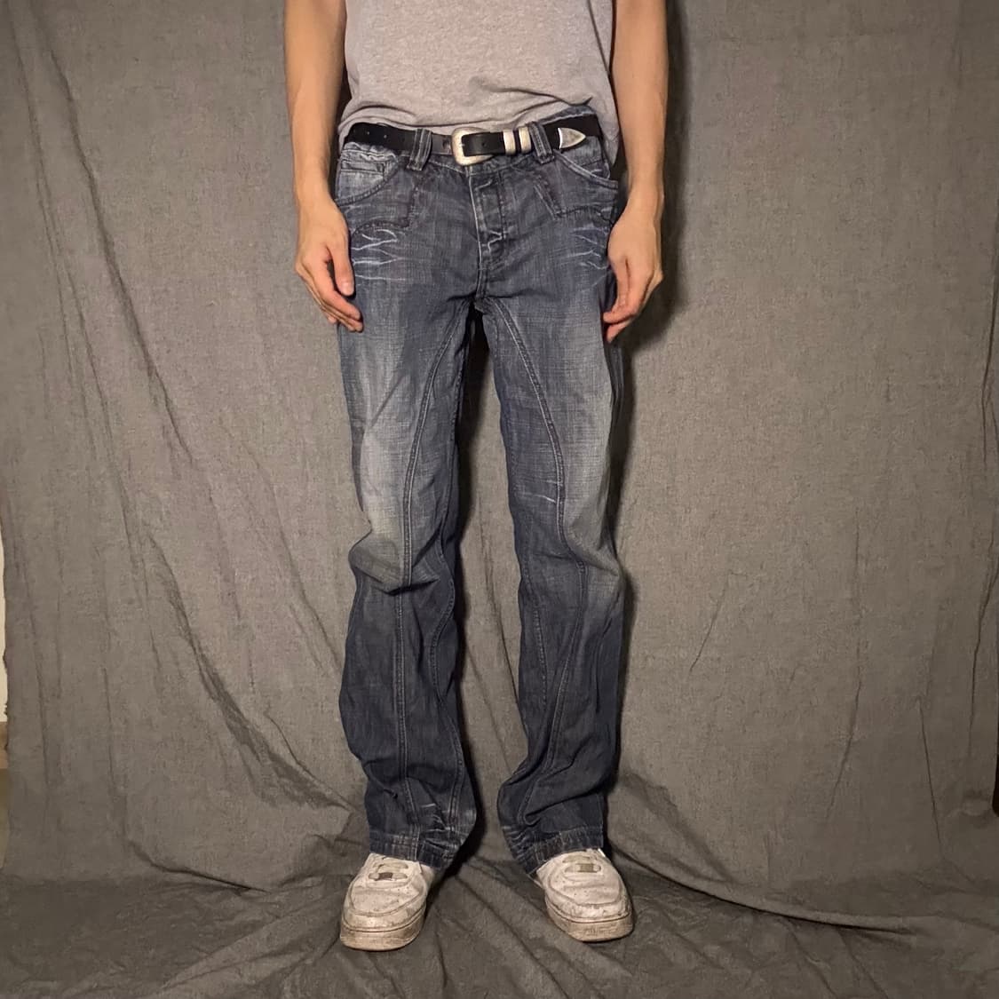 ANTIK DENIM 와이드 진청 데님팬츠 상품이미지4