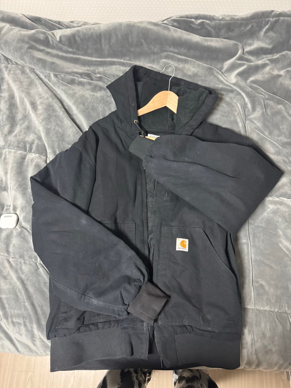 칼하트 액티브 후드자켓 블랙 상품이미지1